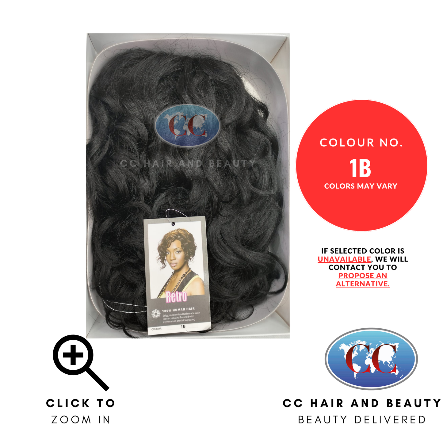 Sleek Human Hair Wig Fashion - Retro Wig