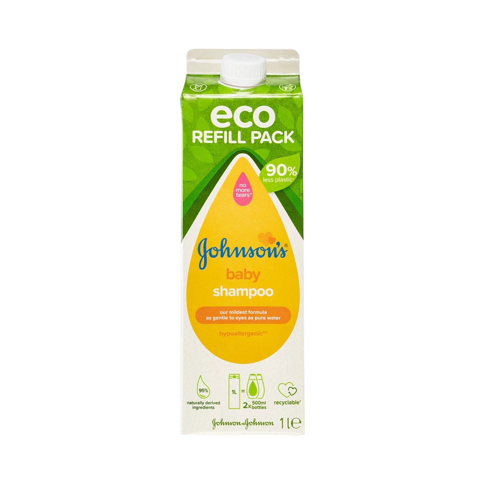 Johnson's Baby Shampoo Eco Refill Pack - 1000ml