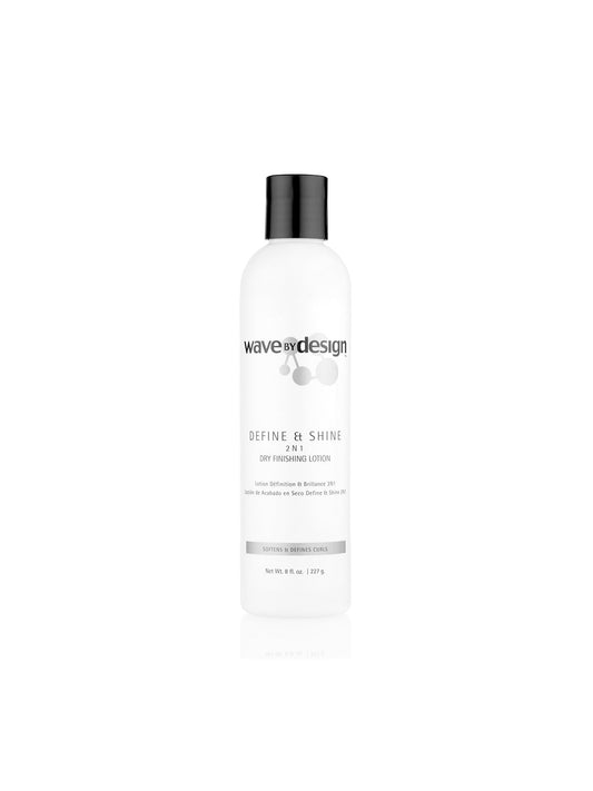 Design Essentials Wave By Design Define & Shine 2-N-1 Dry Finishing Lotion 8oz bottle