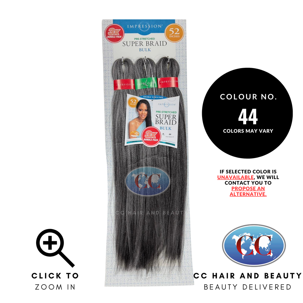 Impression Super Braid Bulk 52" Inches Pre Stretched 3X Value Pack-Colour 44