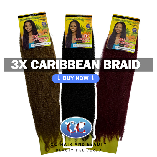 Janet Collection 3X Afro Twist Caribbean Braid 80"