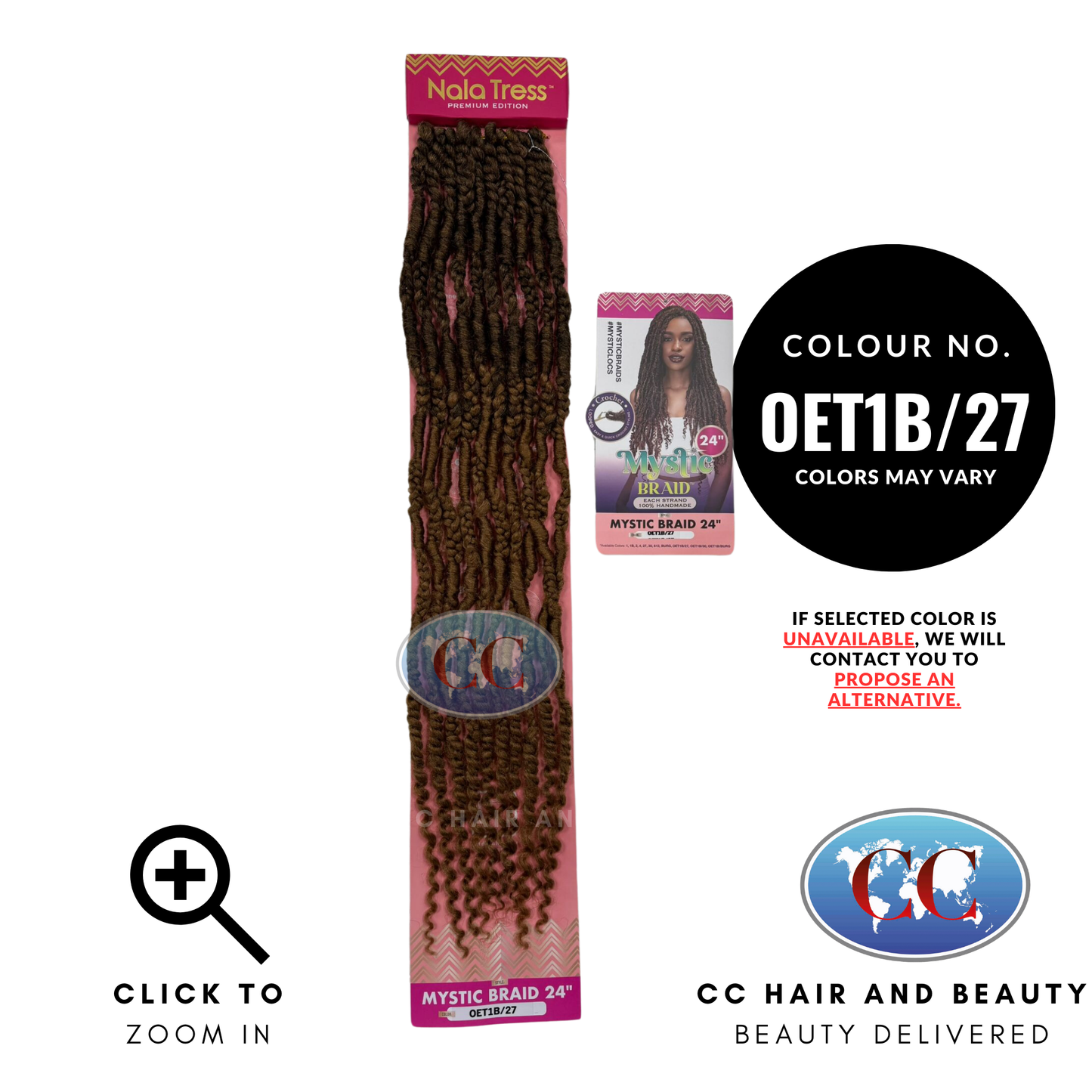 Janet Collect Crochet Braids Nala Tress Mystic Braid 24"-Colour OET1B/27