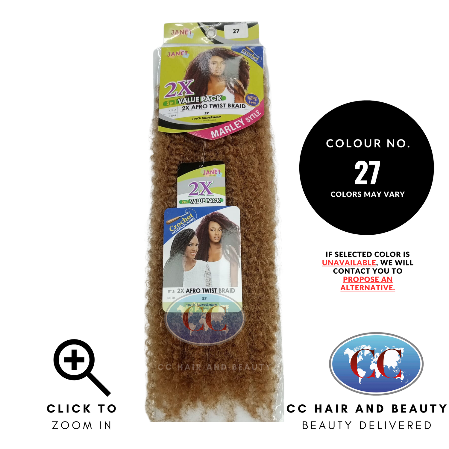 Janet Collection Afro Twist Braid-colour 27