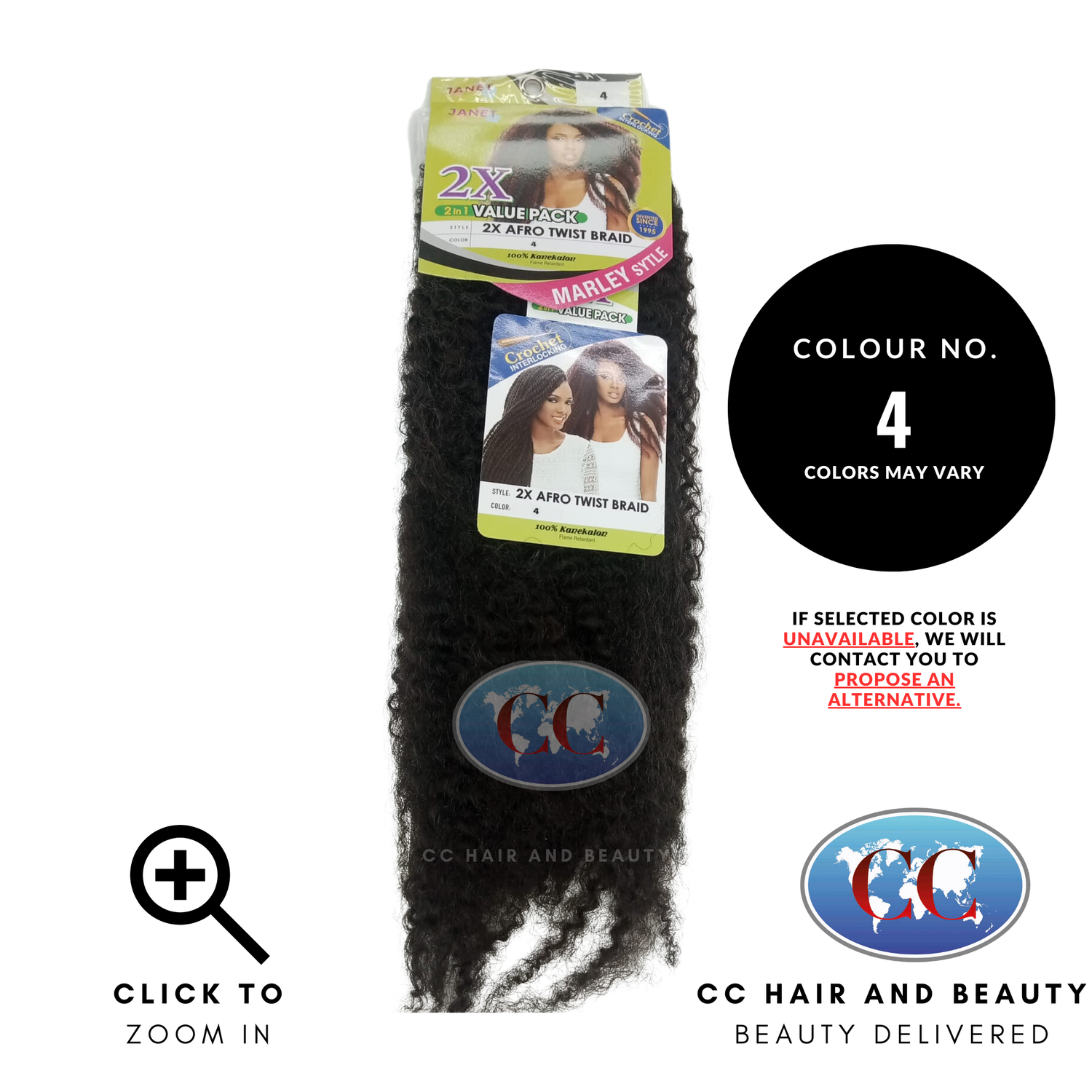 Janet Collection Afro Twist Braid-colour 4