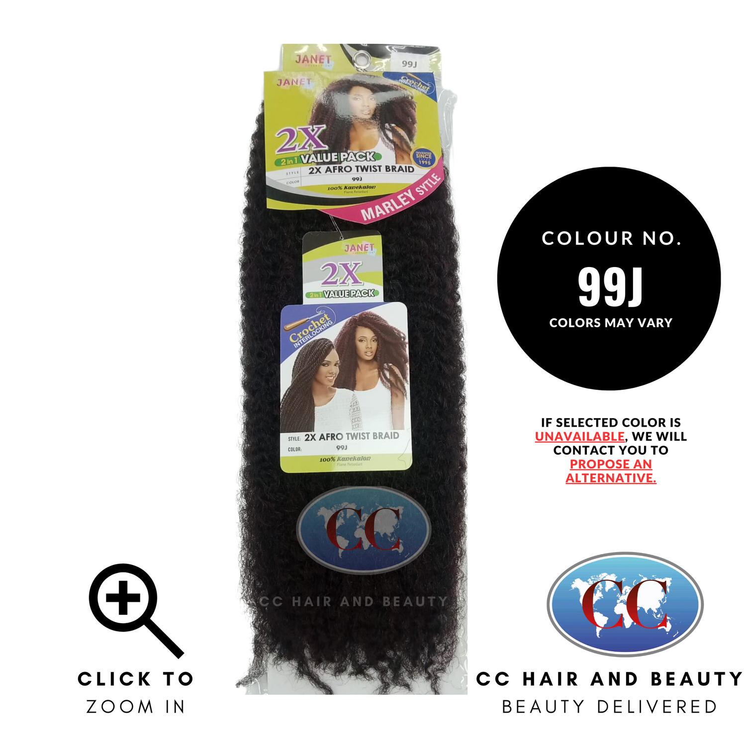 Janet Collection Afro Twist Braid-colour 99J