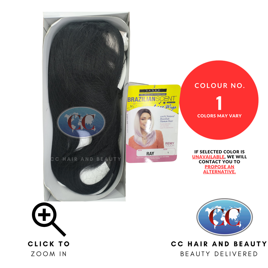 Janet Collection Human Hair Blend Lace Front Wig Brazilian Scent - Ray-Colour 1