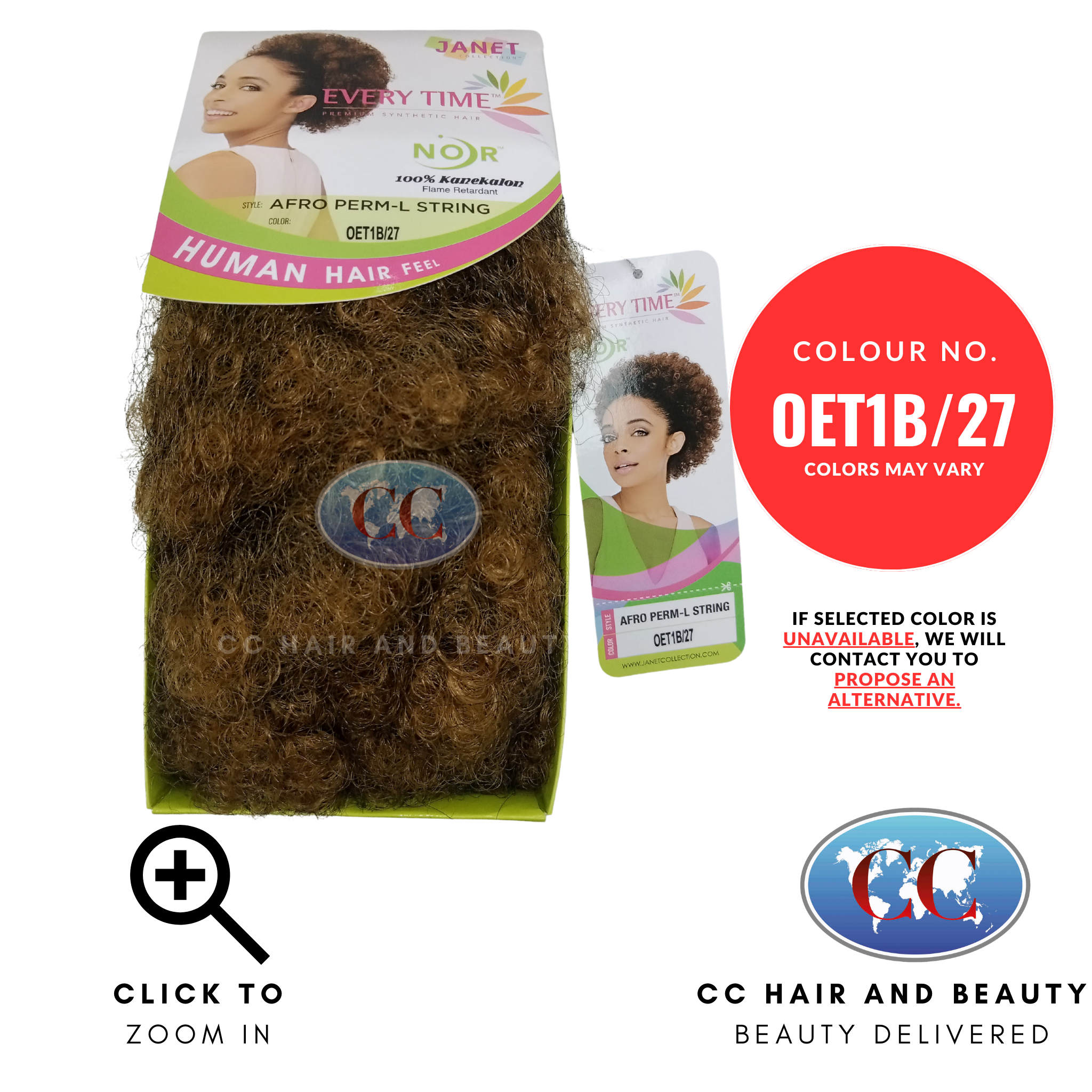 Janet Collection Ponytail - Afro Perm-L String-Colour OET1B/27