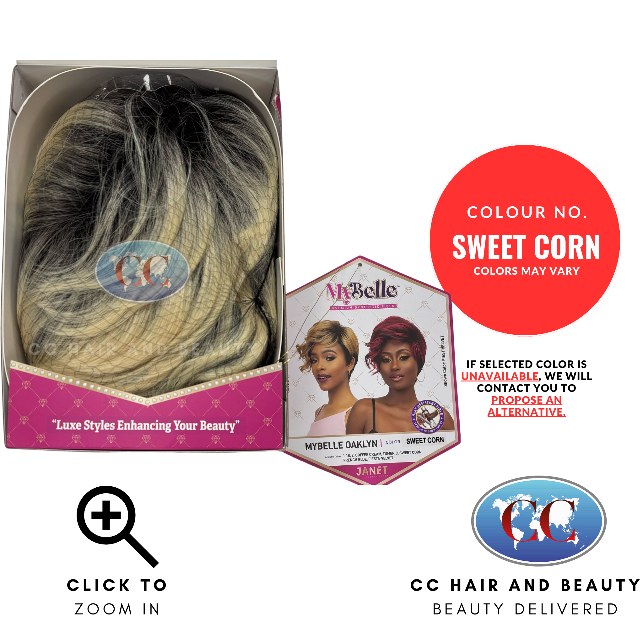 Janet Collection Premium Synthetic Wig - Mybelle Oaklyn