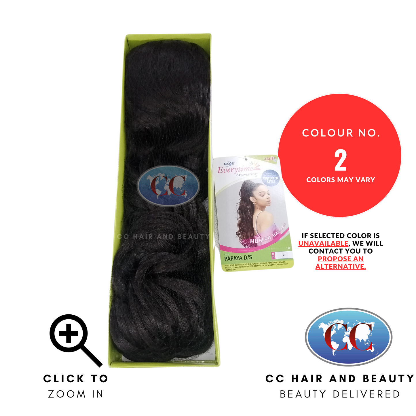 Janet Collection Synthetic Ponytail - Papaya-Colour 2