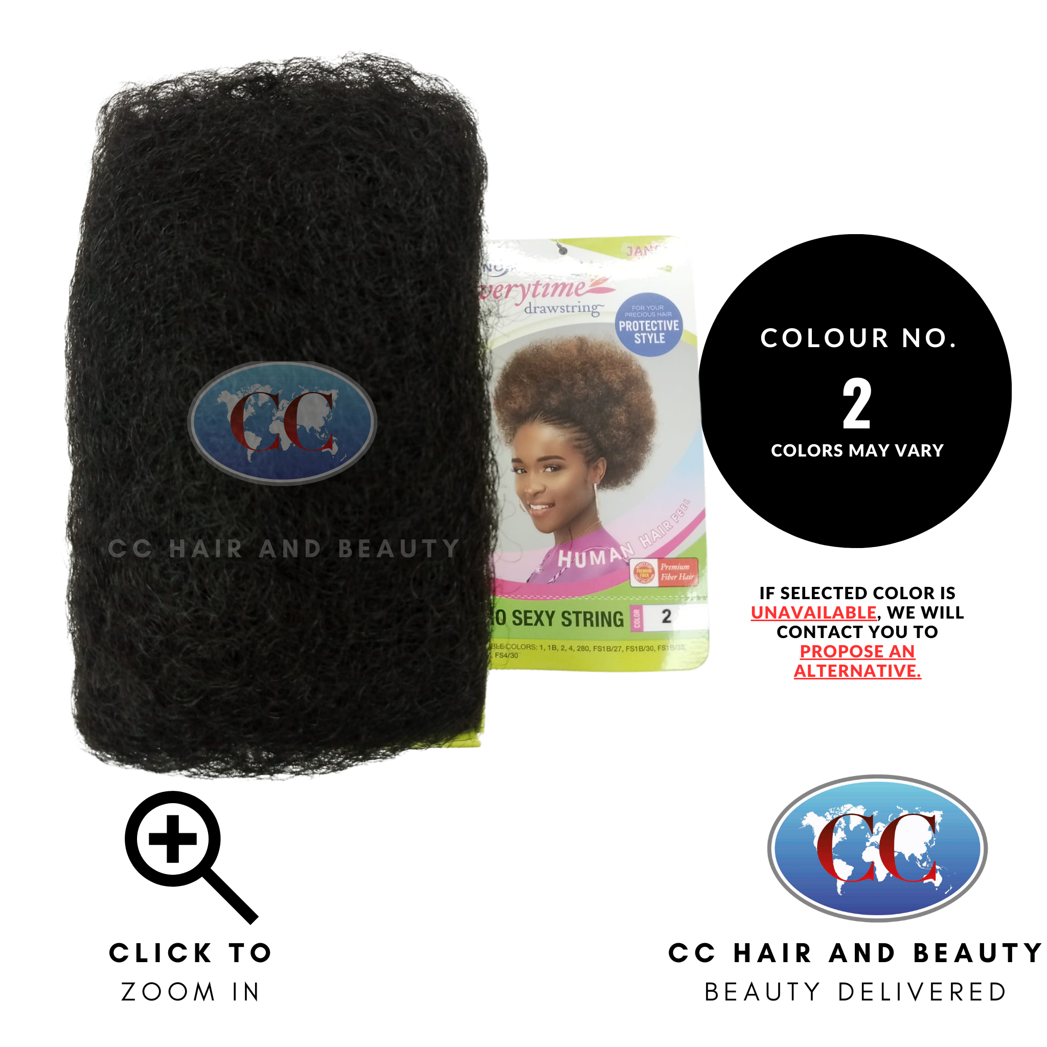 Janet Noir Everytime Afro Sexy Draw String-Colour 2