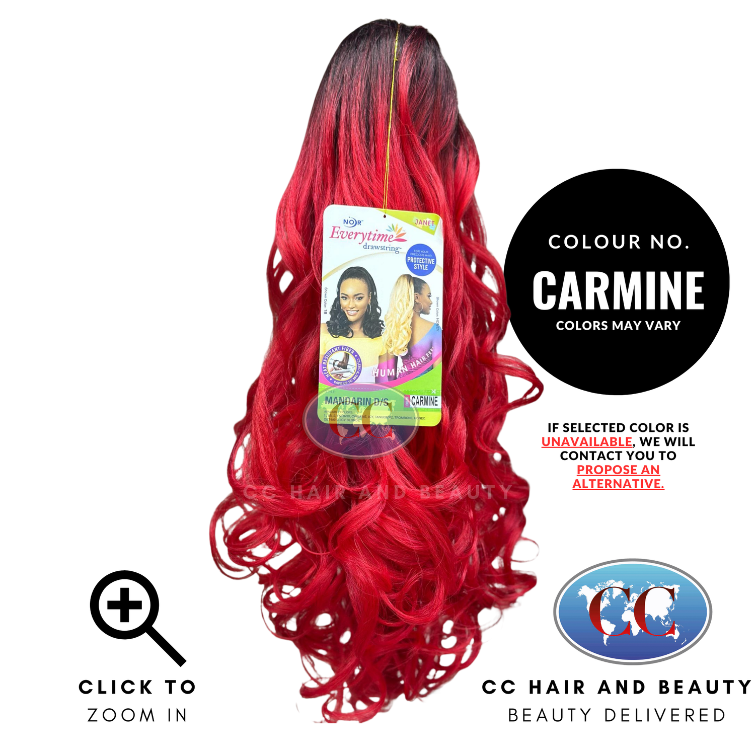 Janet Noir Everytime Mandarin D/S-Colour CARMINE