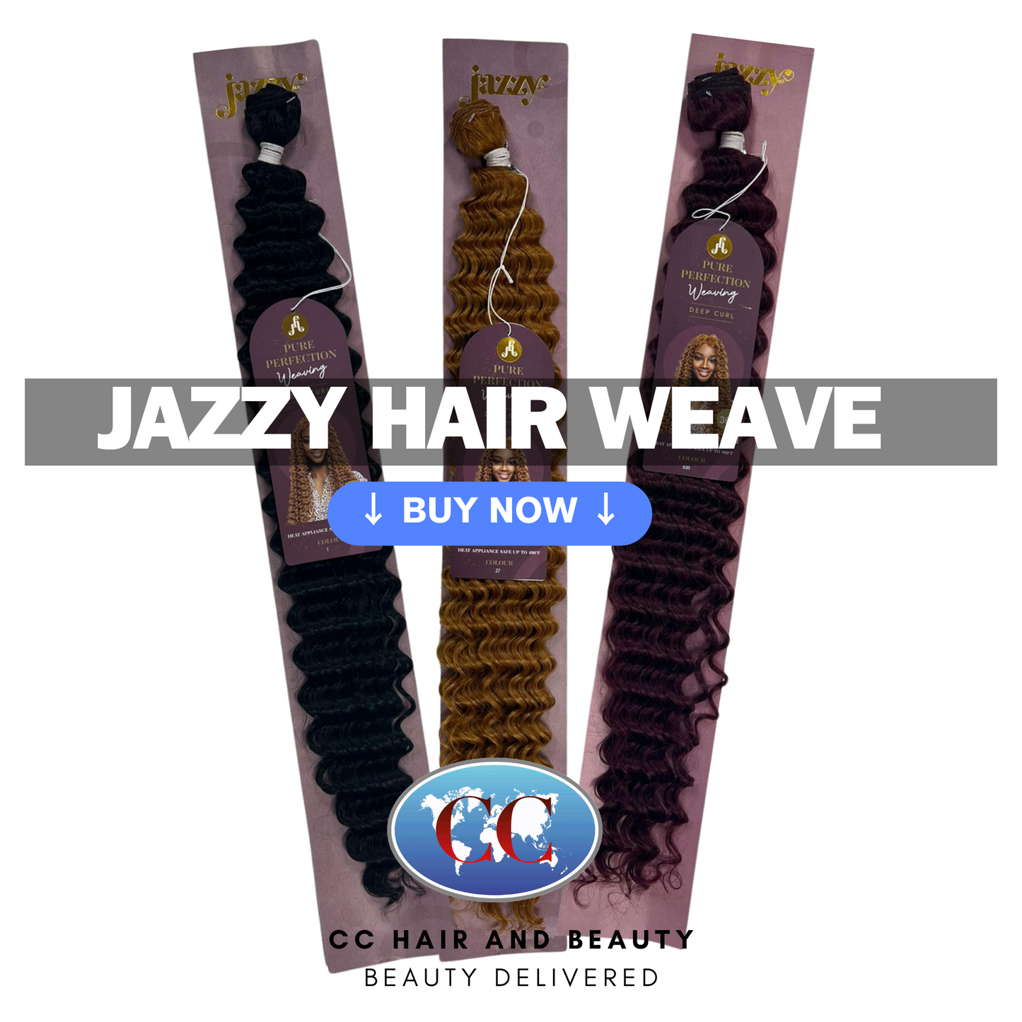 Jazzy Pure Perfection Weaving Hair - Deep Curl 36"