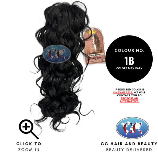 Jazzy Draw String Ponytail Deep Curl- 1B