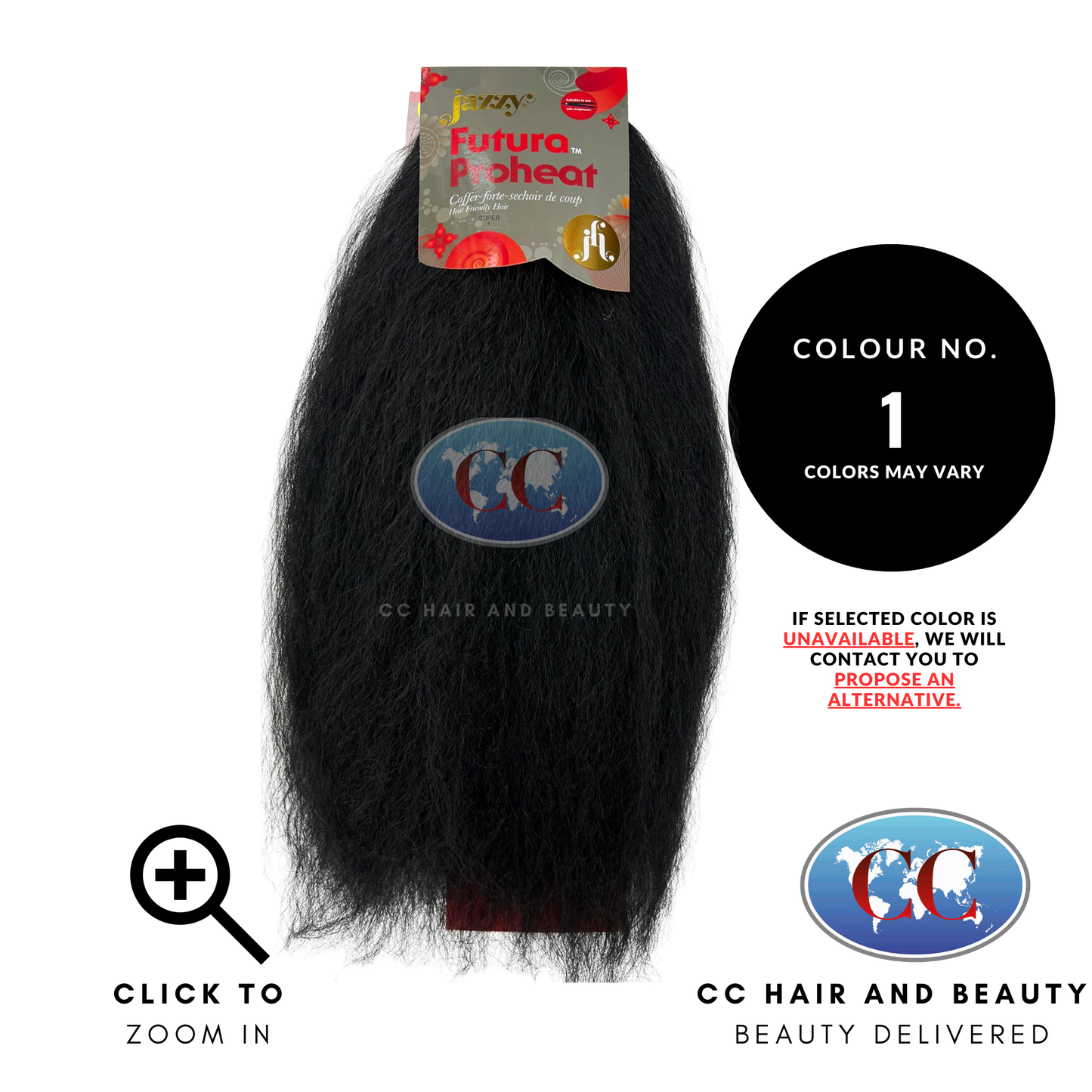 Jazzy Futura ProHeat Synthetic Weave Hair - Super-Color-1