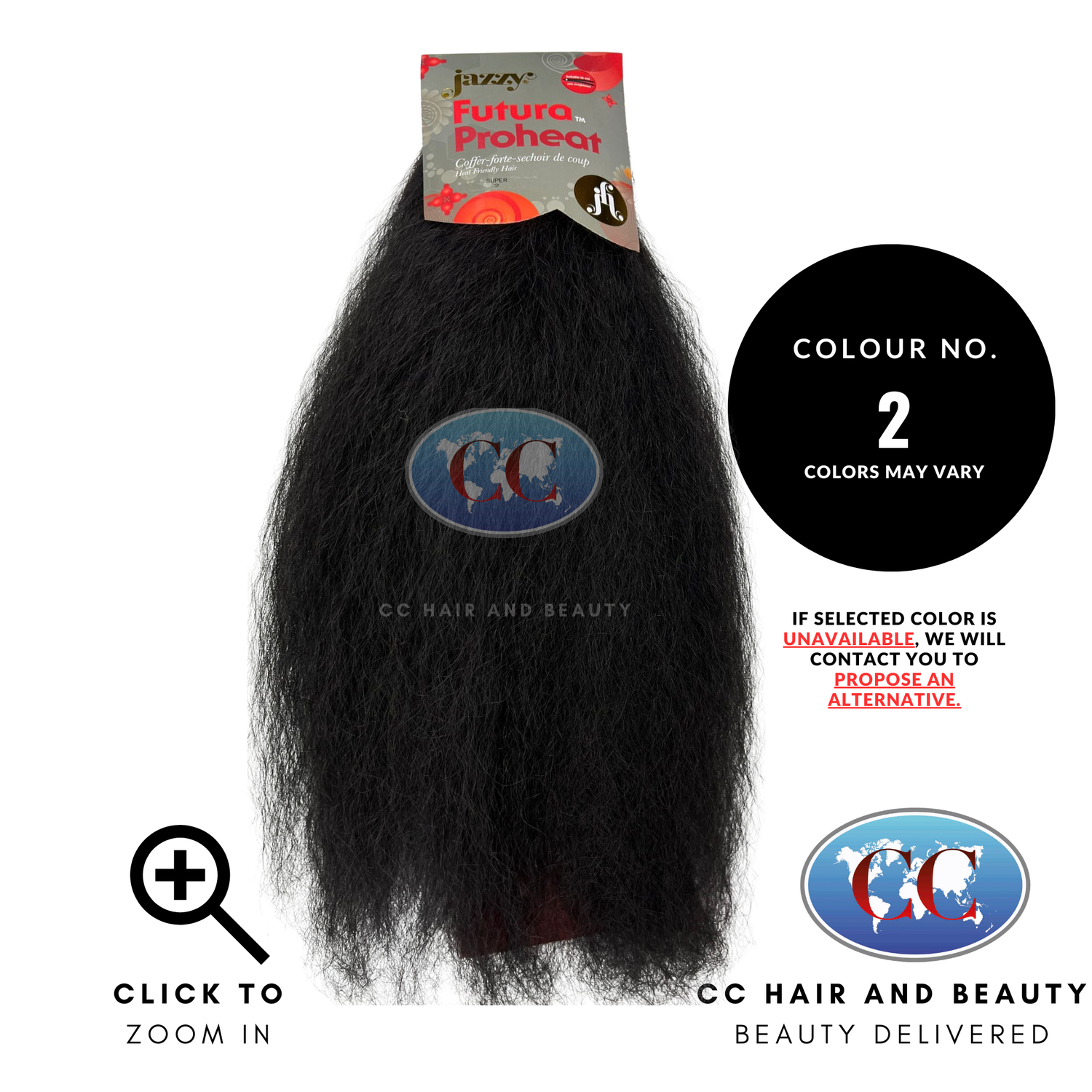 Jazzy Futura ProHeat Synthetic Weave Hair - Super-Color-2