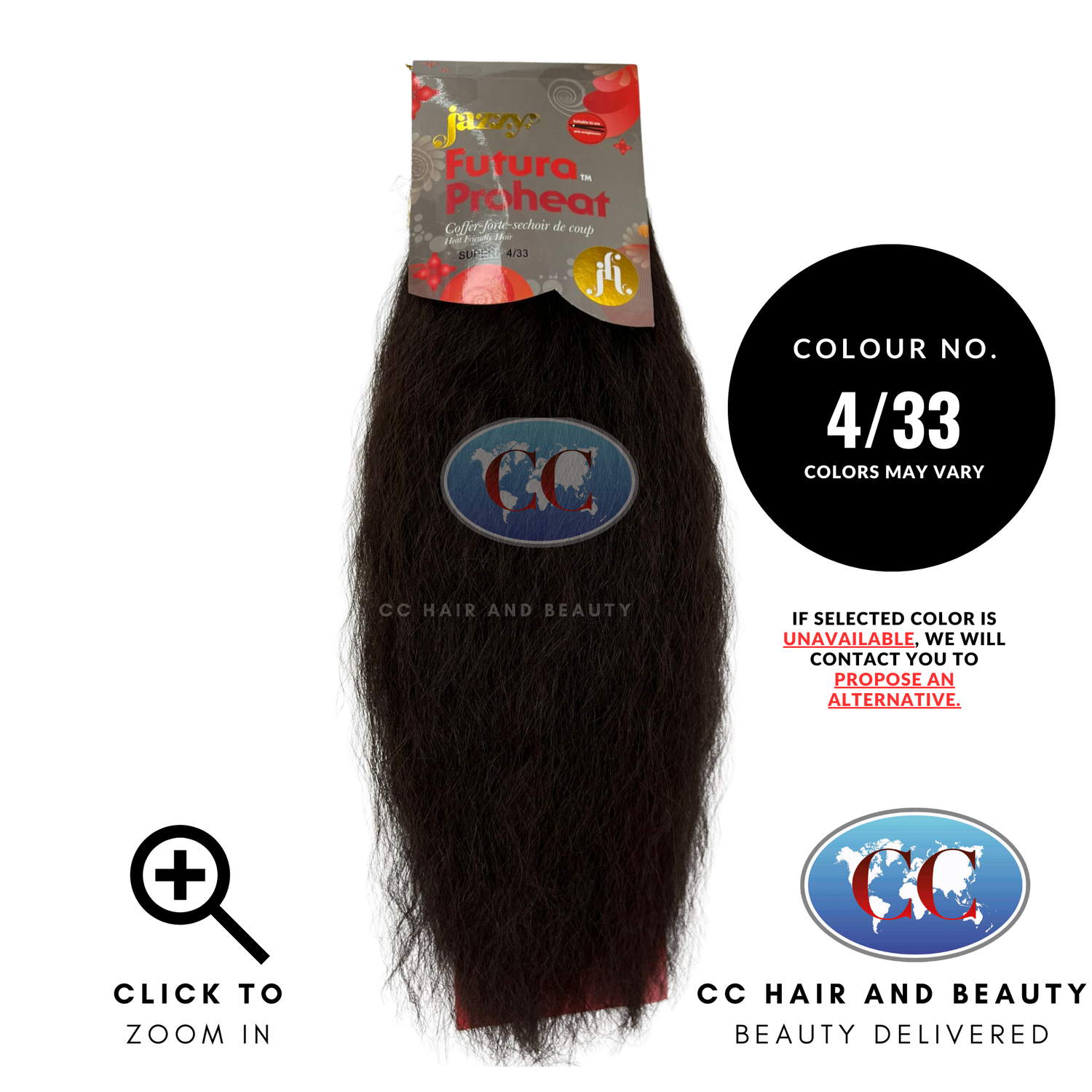 Jazzy Futura ProHeat Synthetic Weave Hair - Super-Color-4/33