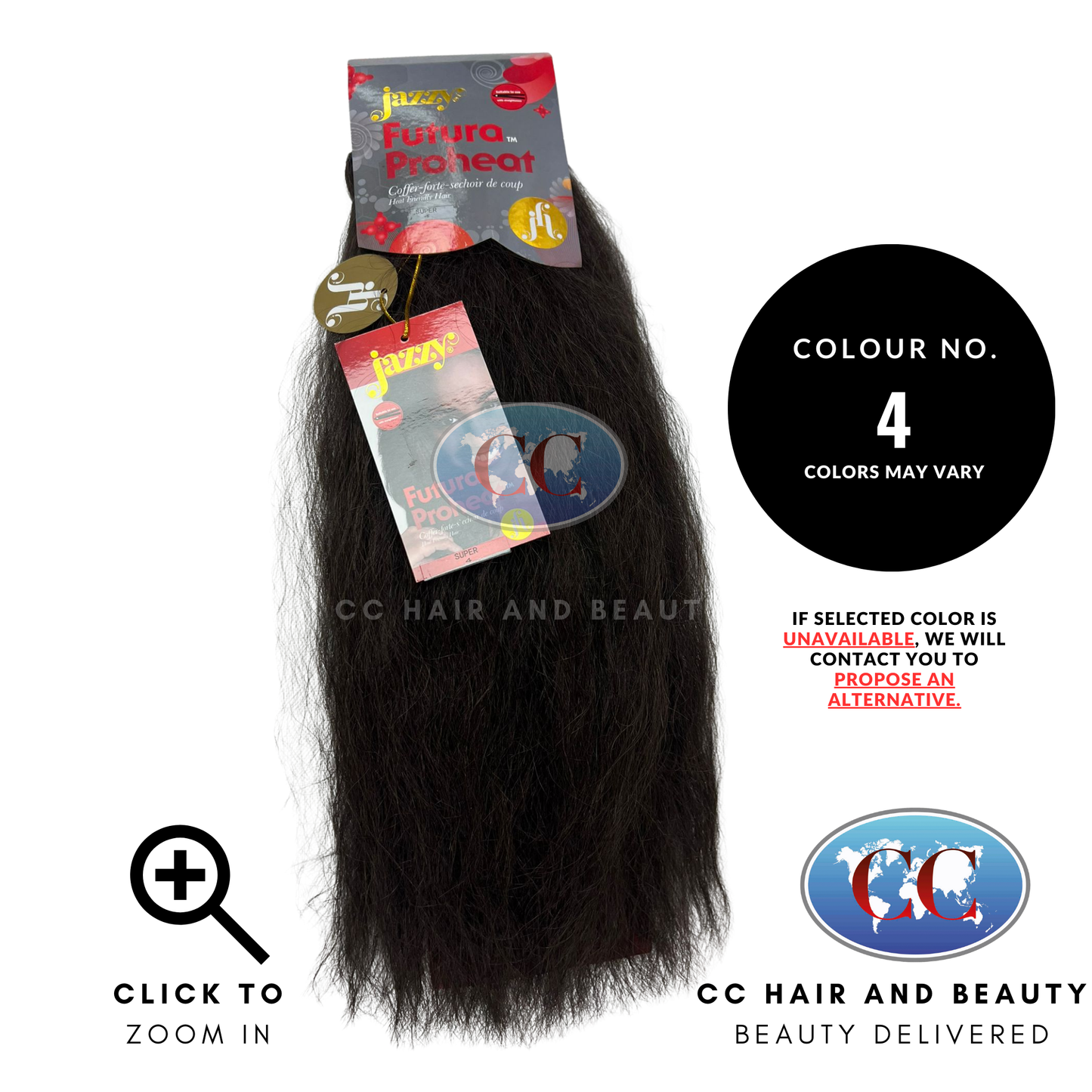 Jazzy Futura ProHeat Synthetic Weave Hair - Super-Color-4