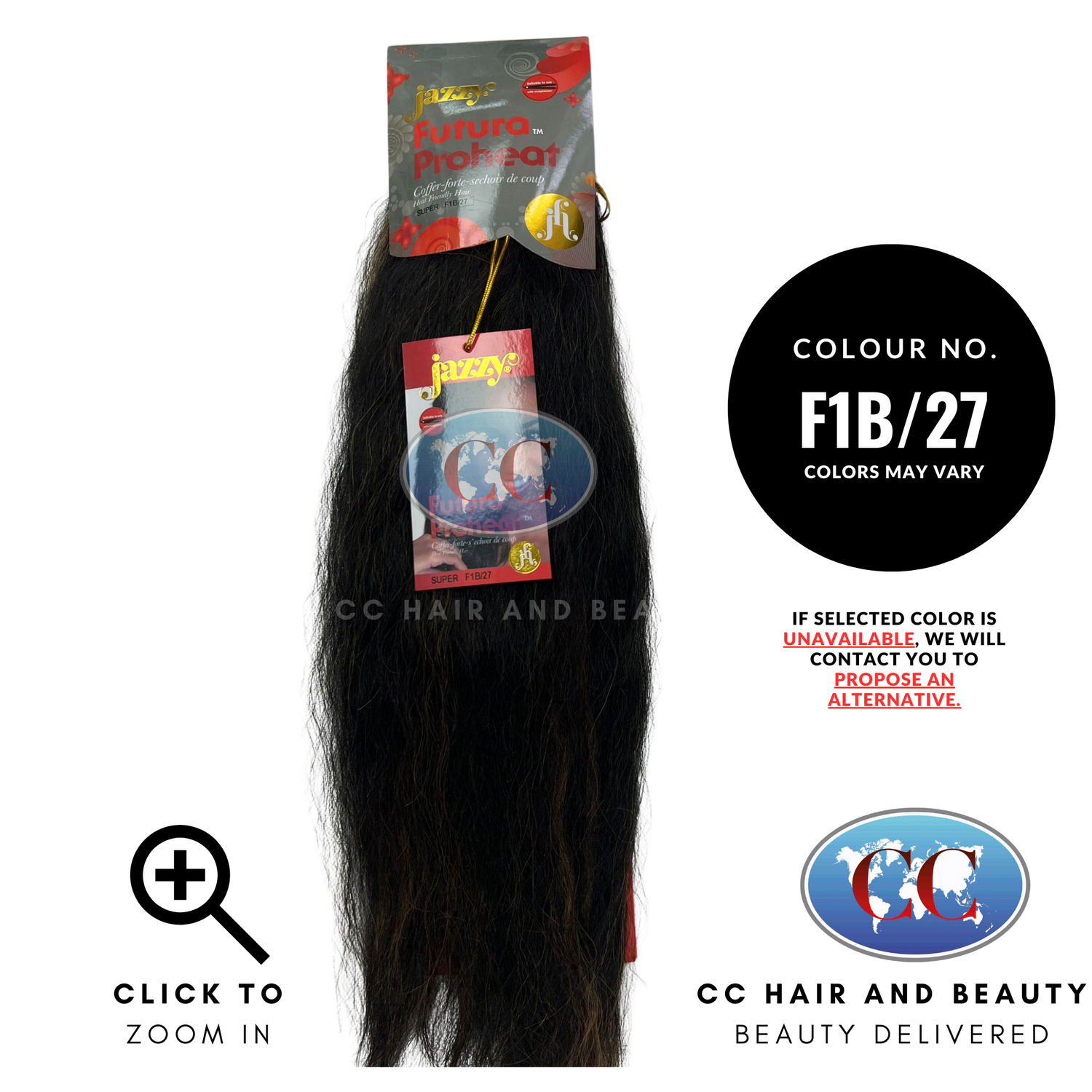 Jazzy Futura ProHeat Synthetic Weave Hair - Super-Color-F1B/27