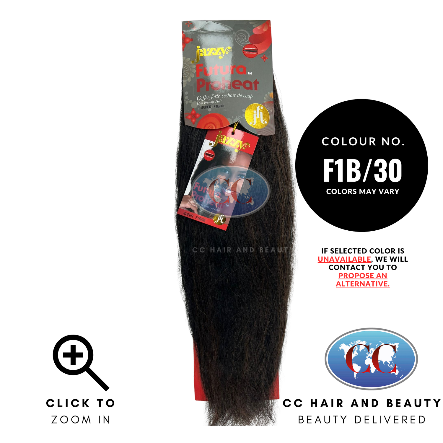 Jazzy Futura ProHeat Synthetic Weave Hair - Super-Color-F1B/30