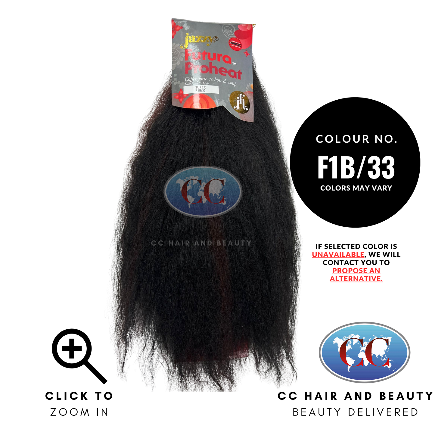 Jazzy Futura ProHeat Synthetic Weave Hair - Super-Color-F1B/33