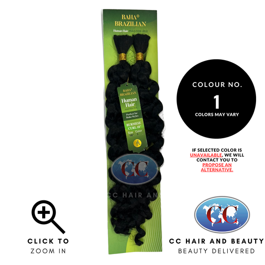 Jazzy Hair Baha Brazilian Human Hair Master Mix - Burmese Curl 18" - 1