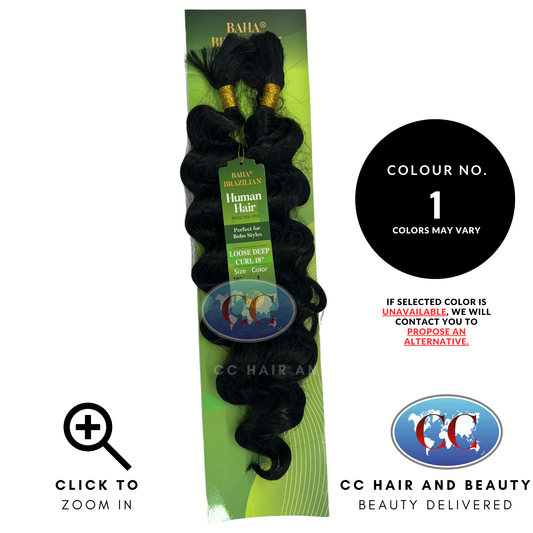 Jazzy Hair Baha Brazilian Human Hair Master Mix - Loose Deep Curl 18" - 1