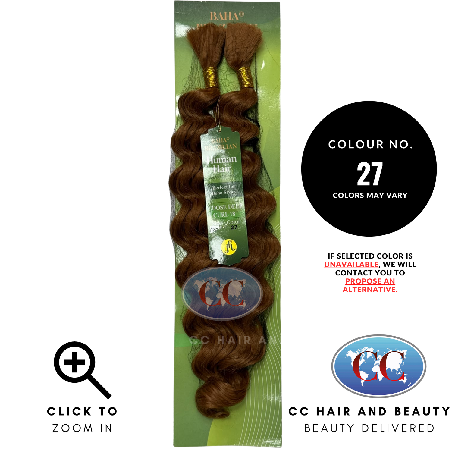 Jazzy Hair Baha Brazilian Human Hair Master Mix - Loose Deep Curl 18" - 27