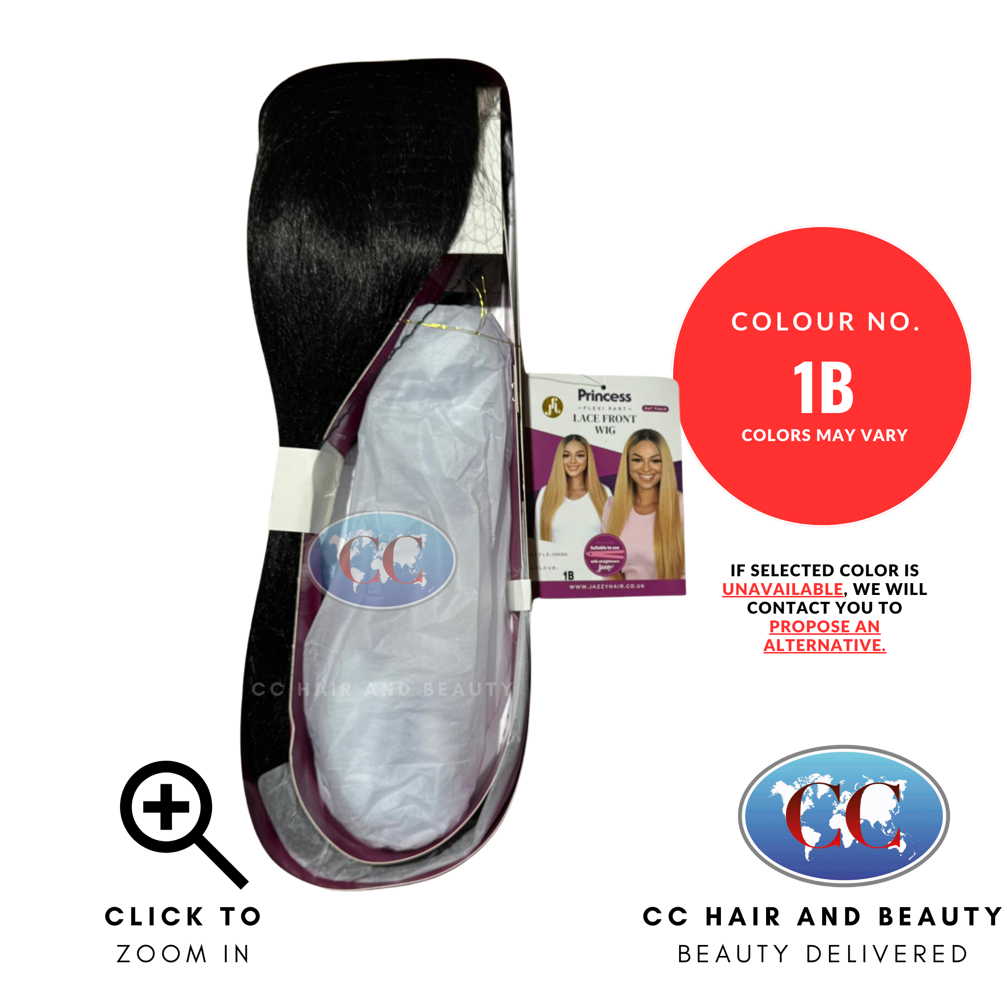 Jazzy Hair Princess Flexi Part Lace Front Wigs - Cocoa-Colour 1B