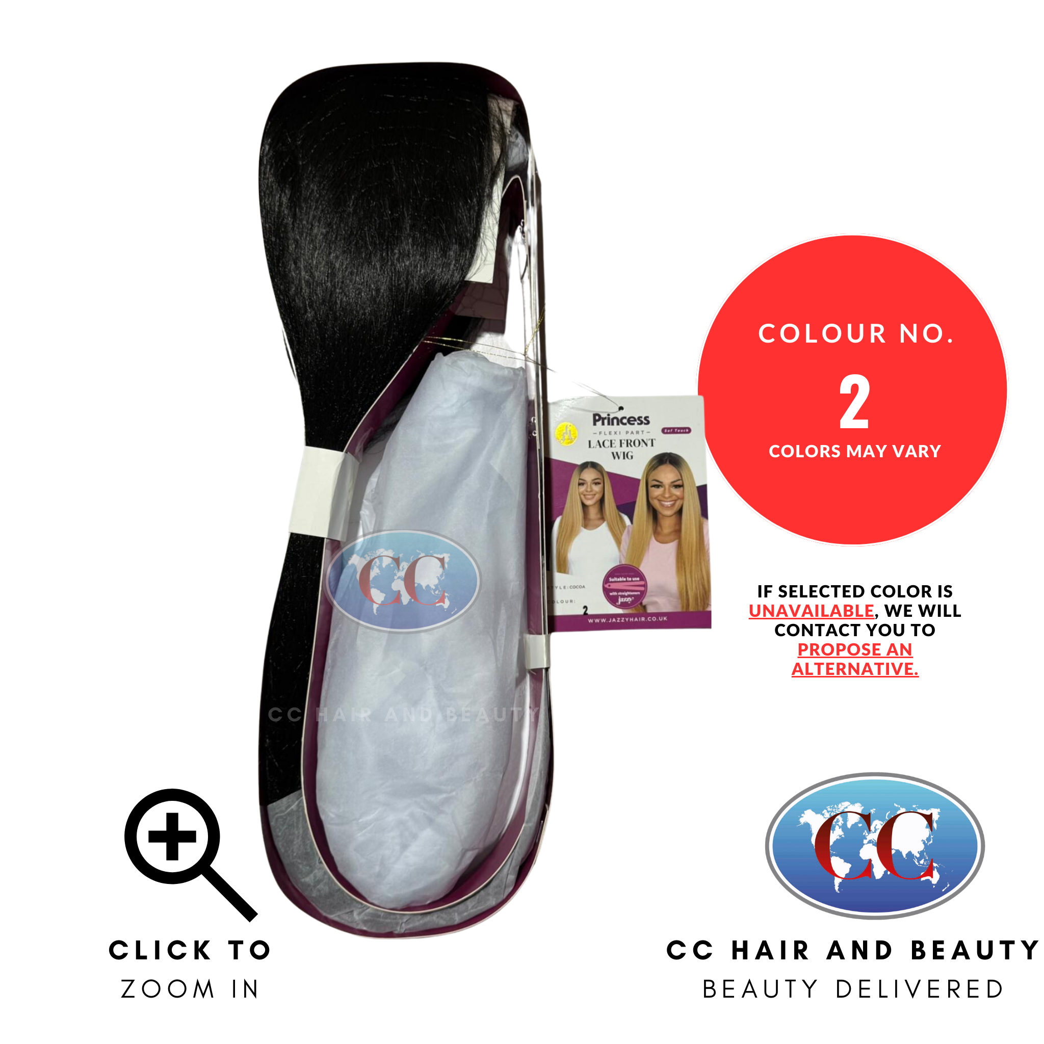 Jazzy Hair Princess Flexi Part Lace Front Wigs - Cocoa-Colour 2