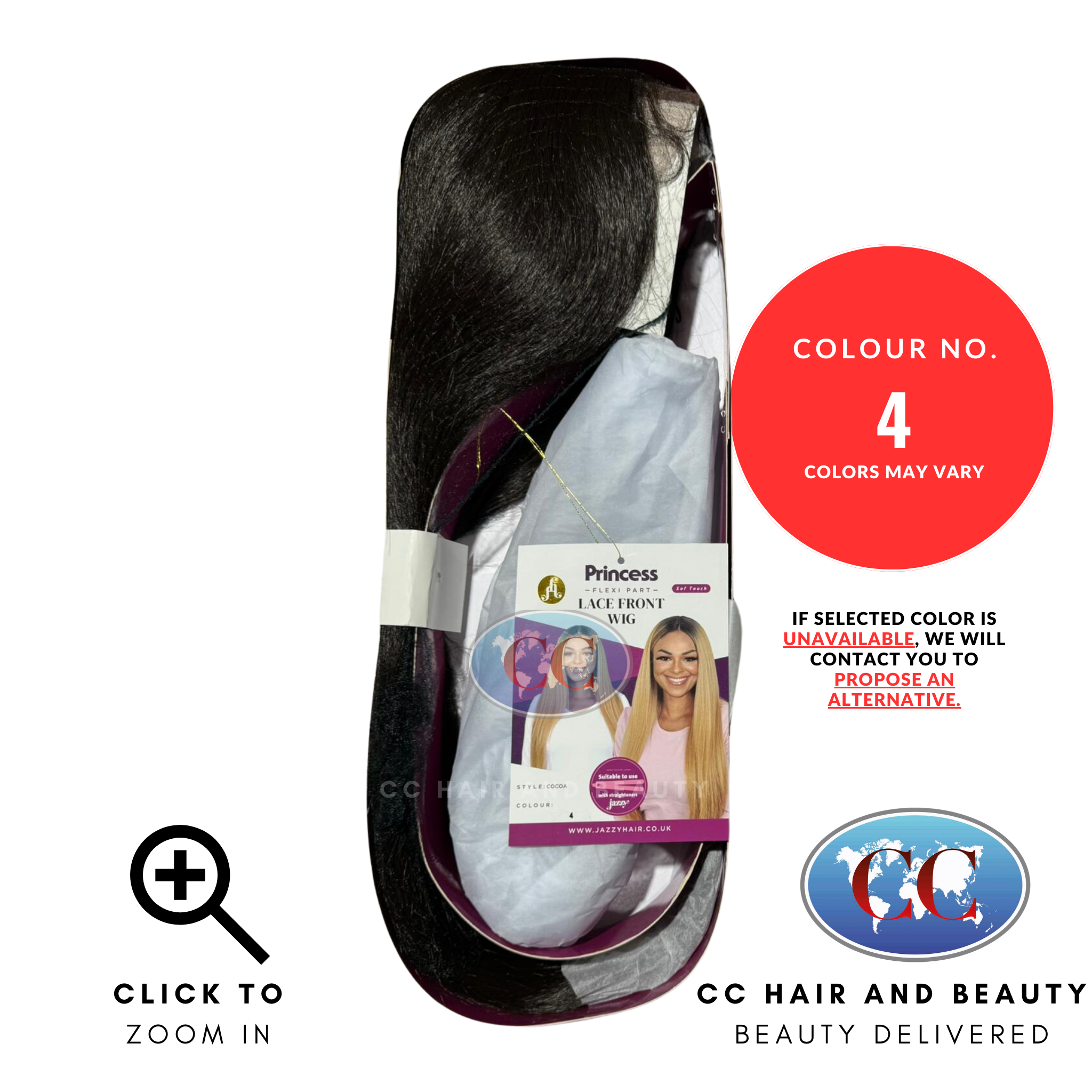 Jazzy Hair Princess Flexi Part Lace Front Wigs - Cocoa-Colour 4