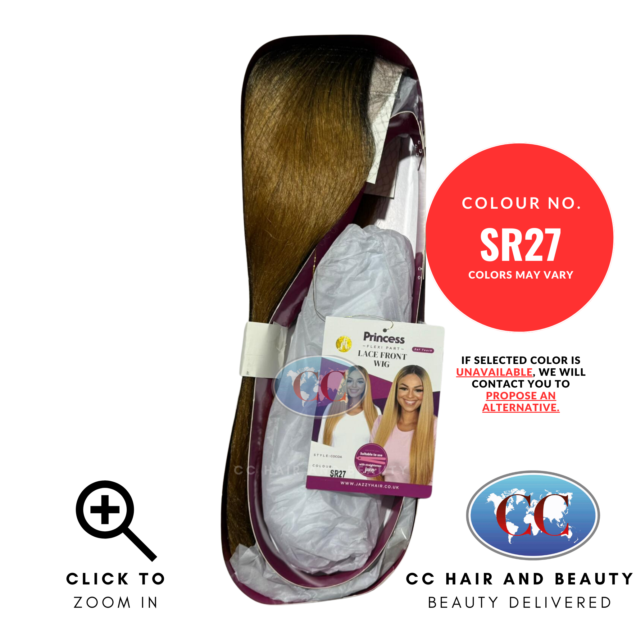 Jazzy Hair Princess Flexi Part Lace Front Wigs - Cocoa-Colour SR27