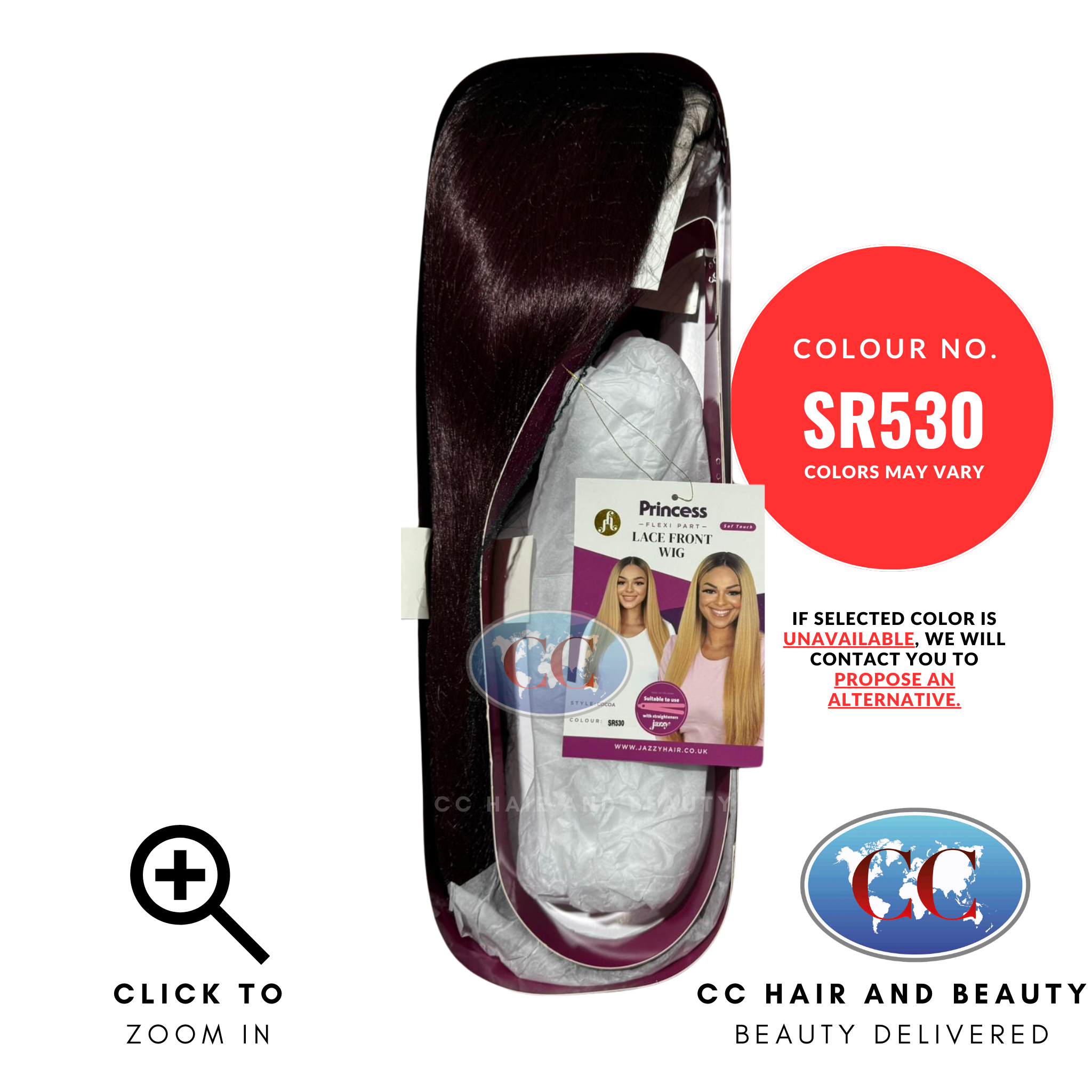 Jazzy Hair Princess Flexi Part Lace Front Wigs - Cocoa-Colour SR530