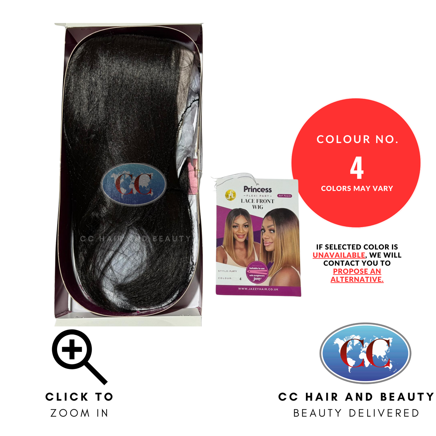Jazzy Hair Princess Flexi Part Lace Front Wigs - Flirty-Colour 4