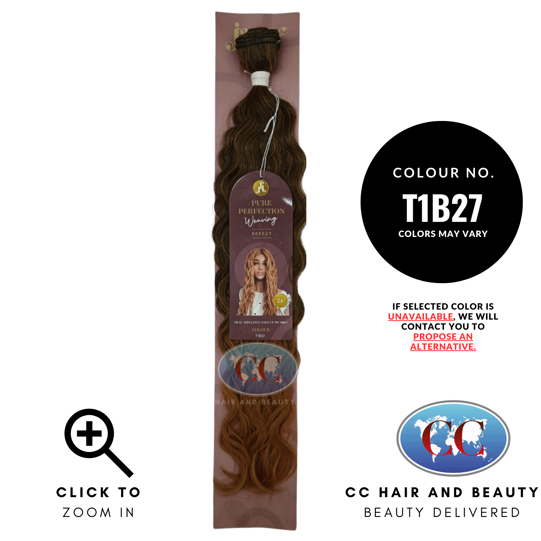 Jazzy Pure Perfection Weaving Hair - Breezy Wave-colour T1B27