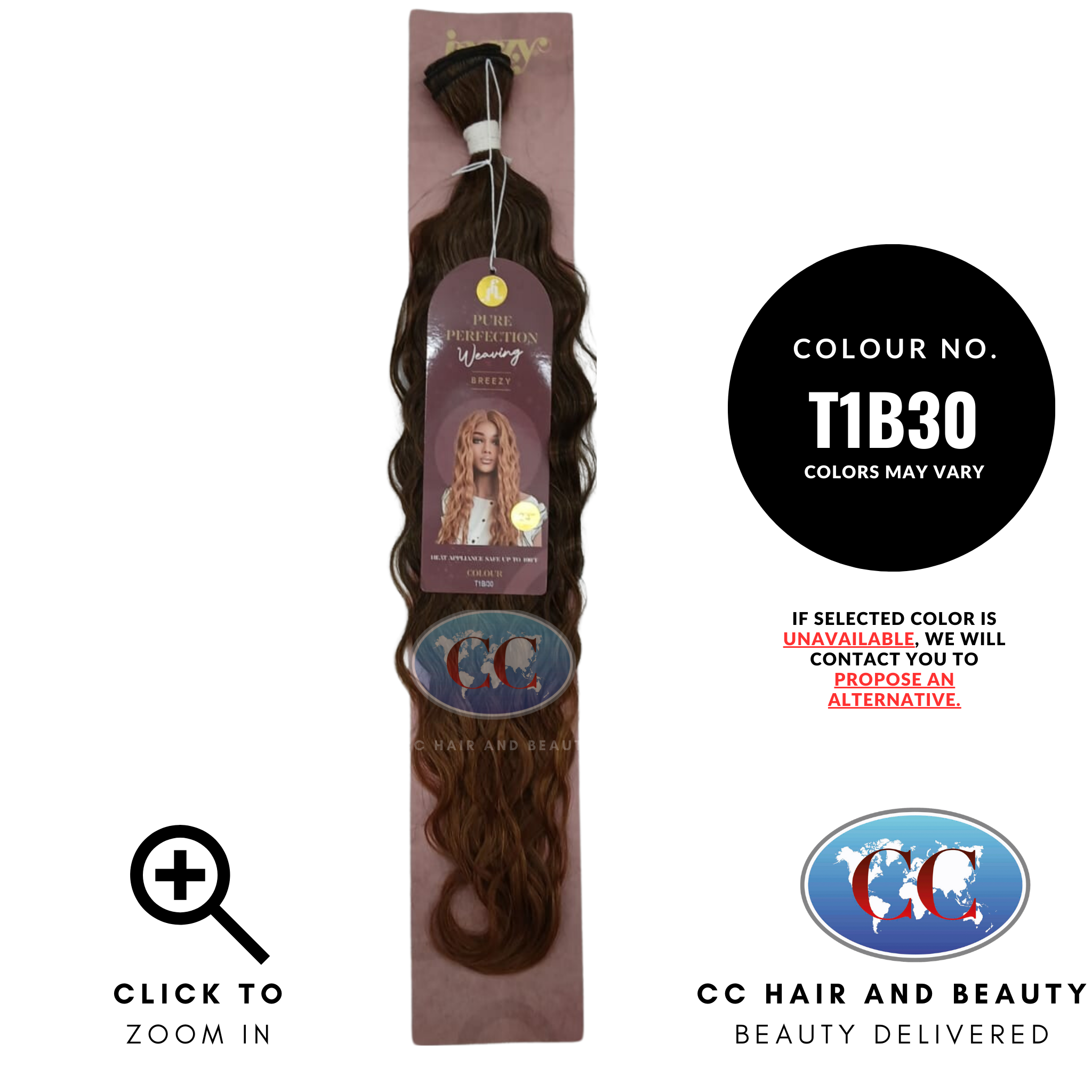 Jazzy Pure Perfection Weaving Hair - Breezy Wave-colour T1B30