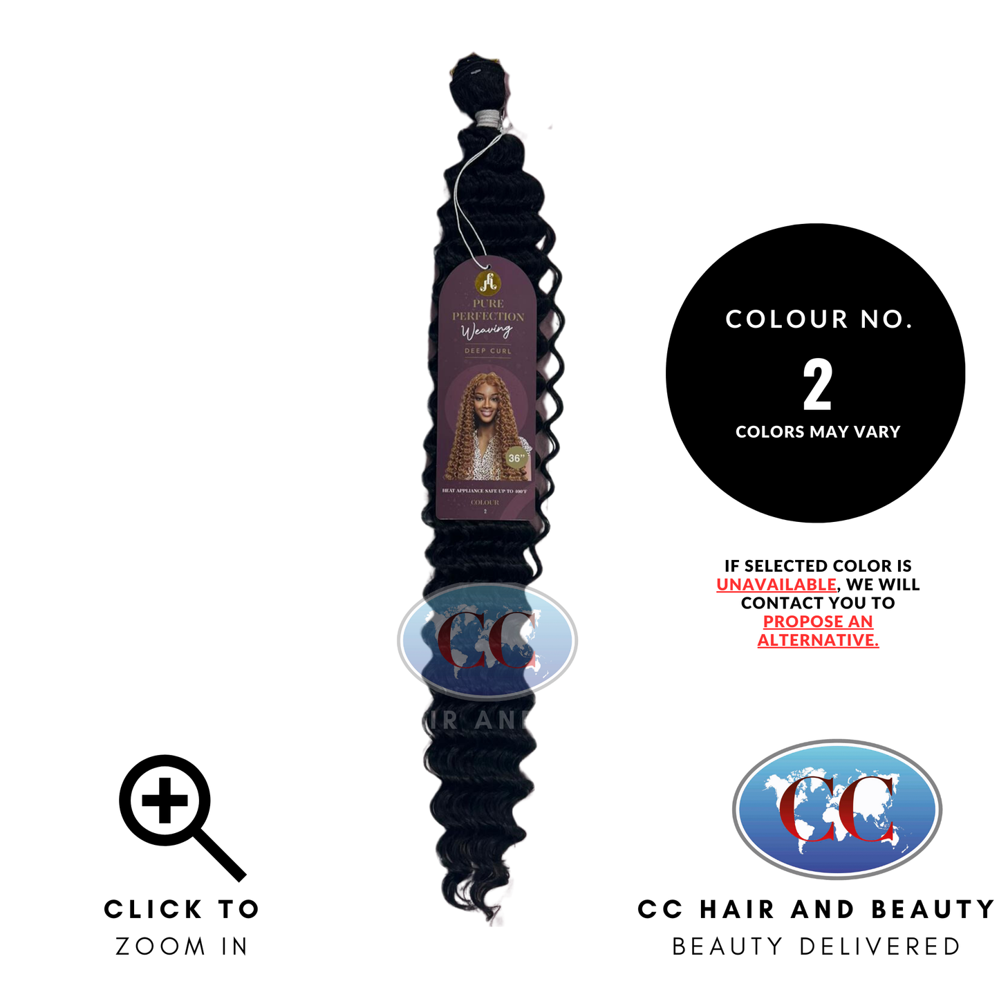 Jazzy Pure Perfection Weaving Hair - Deep Curl 36"-colour 2