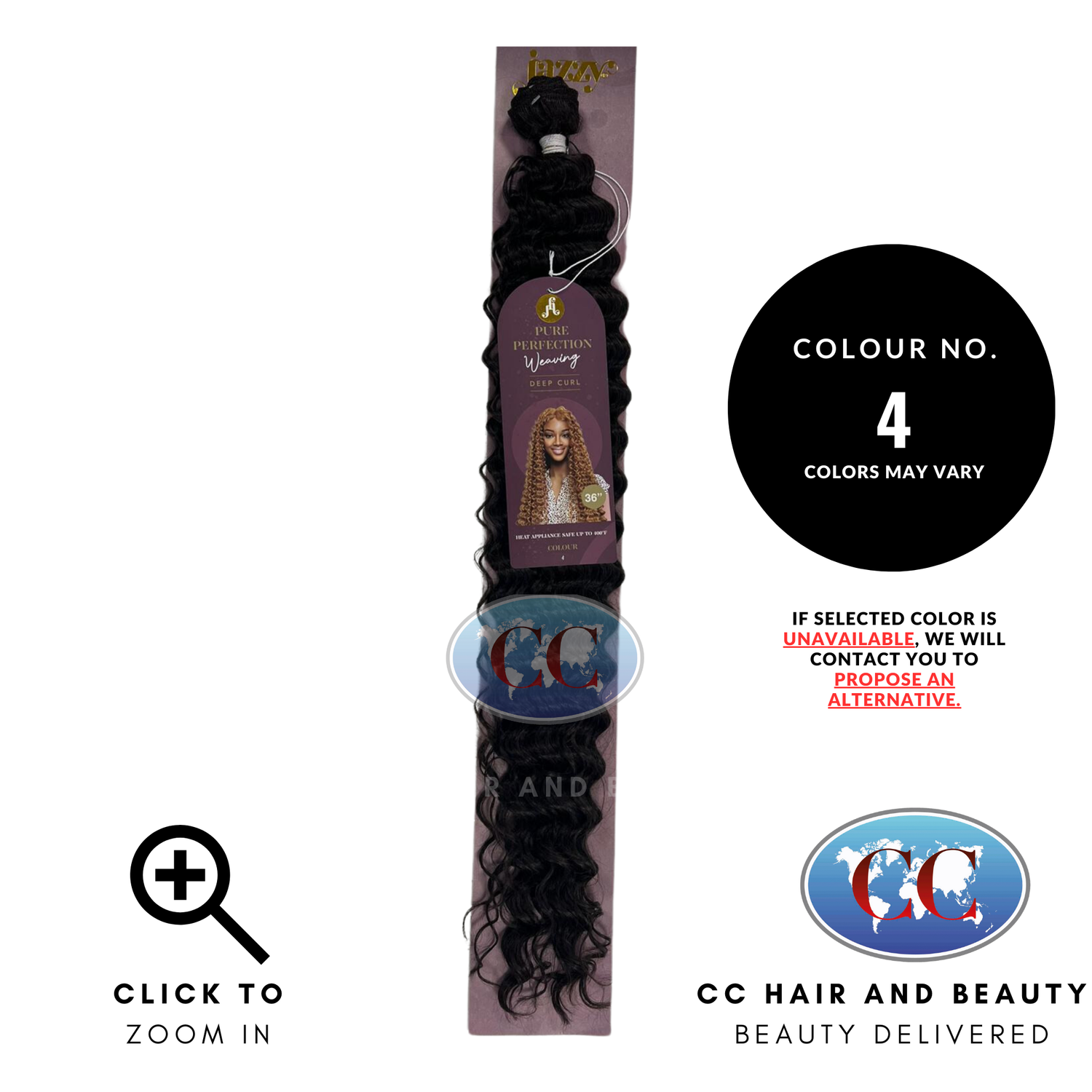 Jazzy Pure Perfection Weaving Hair - Deep Curl 36"-colour 4