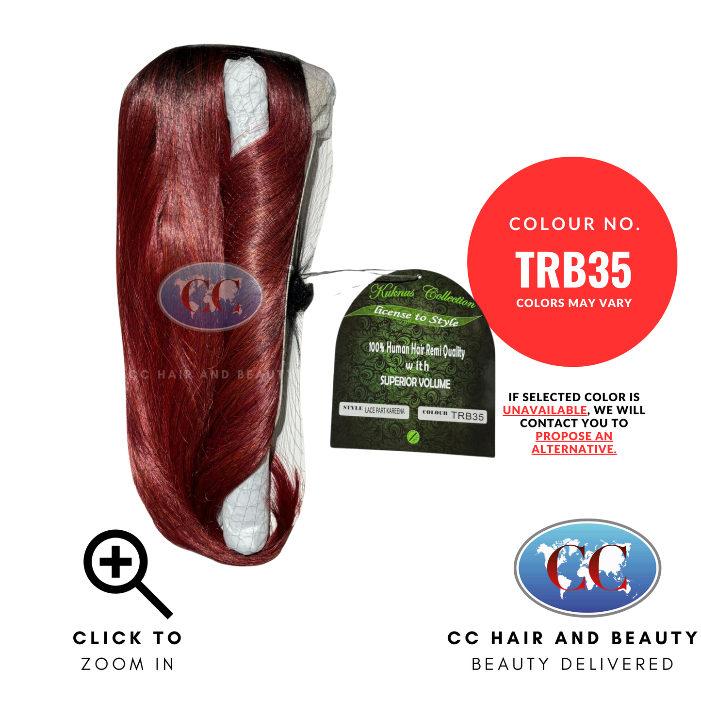 KAREENA LACE PART  100% Human Hair Remi Quality -Kuknus-Colour TRB35