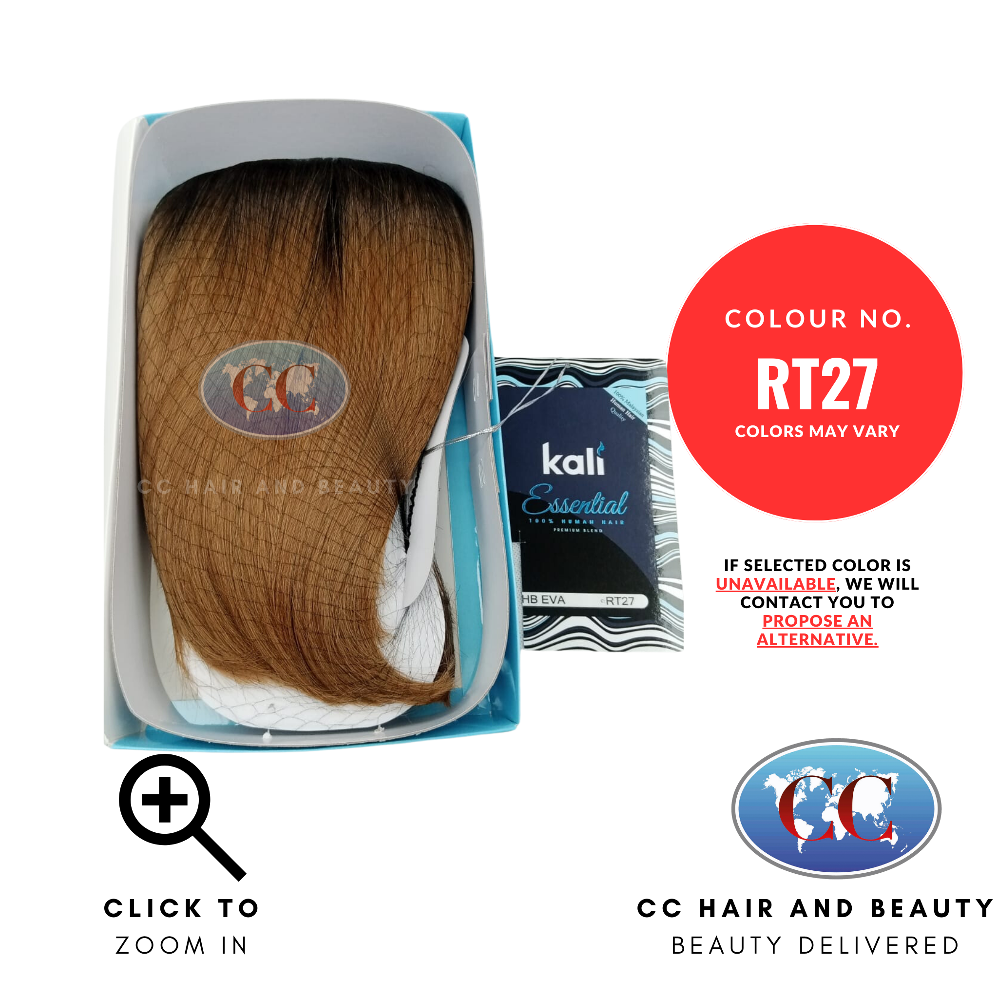 Kali Essential HB EVA 100% Human Hair Premium Blend Best Quality Wig-colours RT27