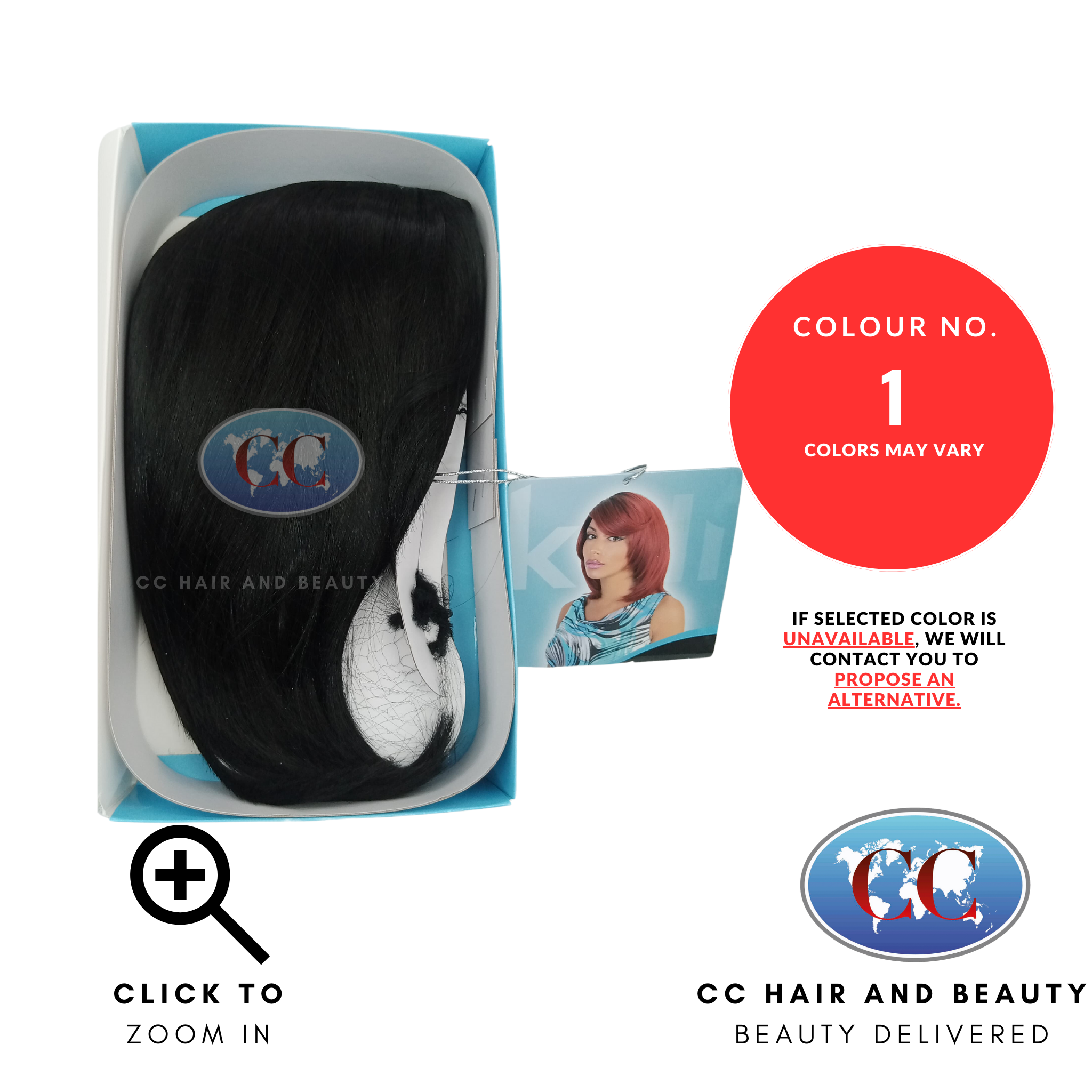 Kali Essential HB RACHEL 100% Human Hair Premium Blend Best Quality Wig-colour 1