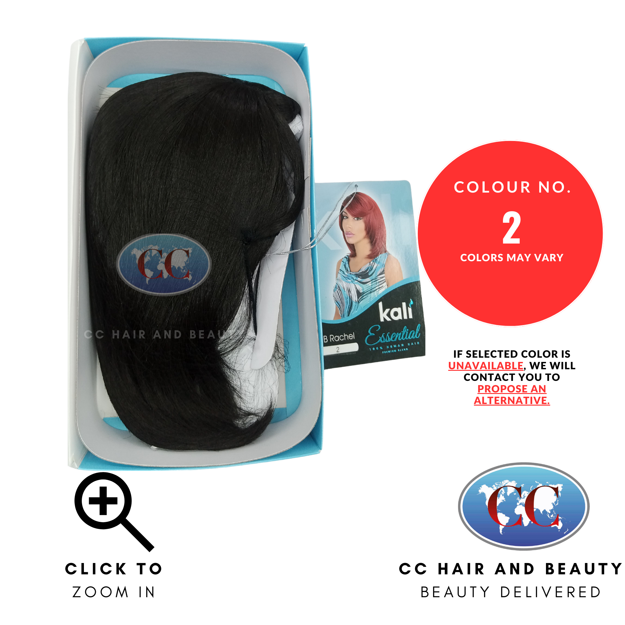 Kali Essential HB RACHEL 100% Human Hair Premium Blend Best Quality Wig-colour 2