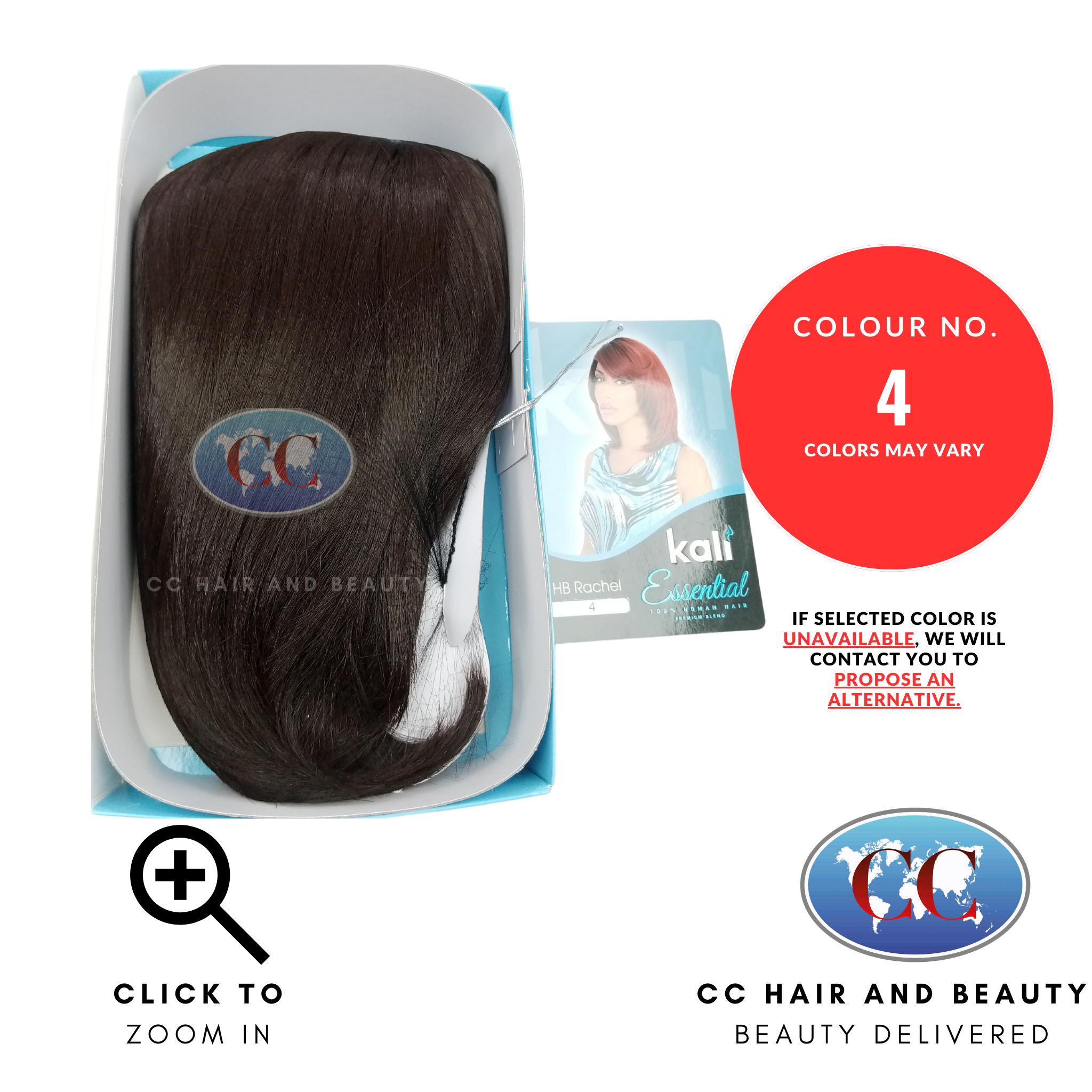 Kali Essential HB RACHEL 100% Human Hair Premium Blend Best Quality Wig-colour 4