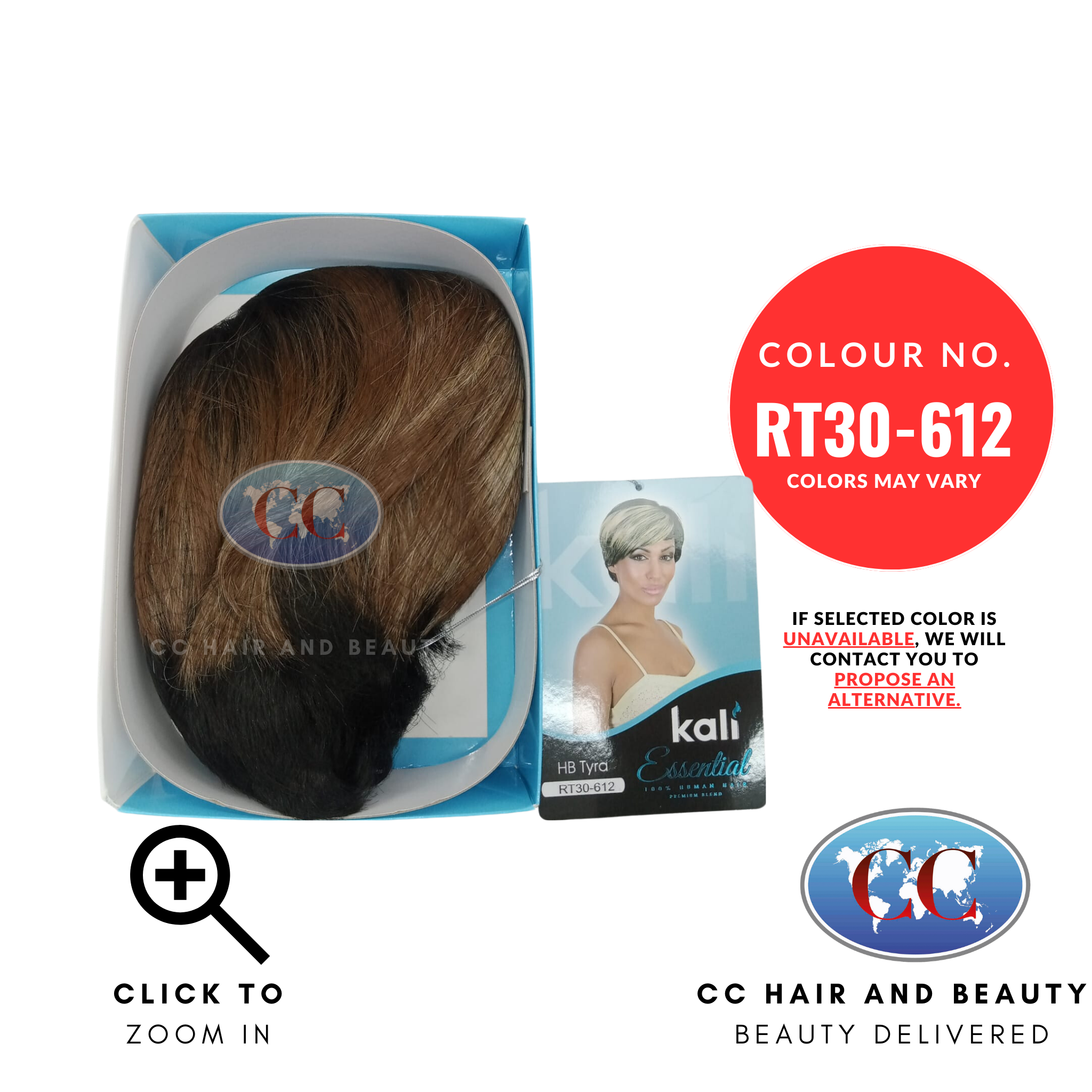 Kali Essential HB TYRA  100% Human Hair Premium Blend Best Quality Wig-colour RT30-612