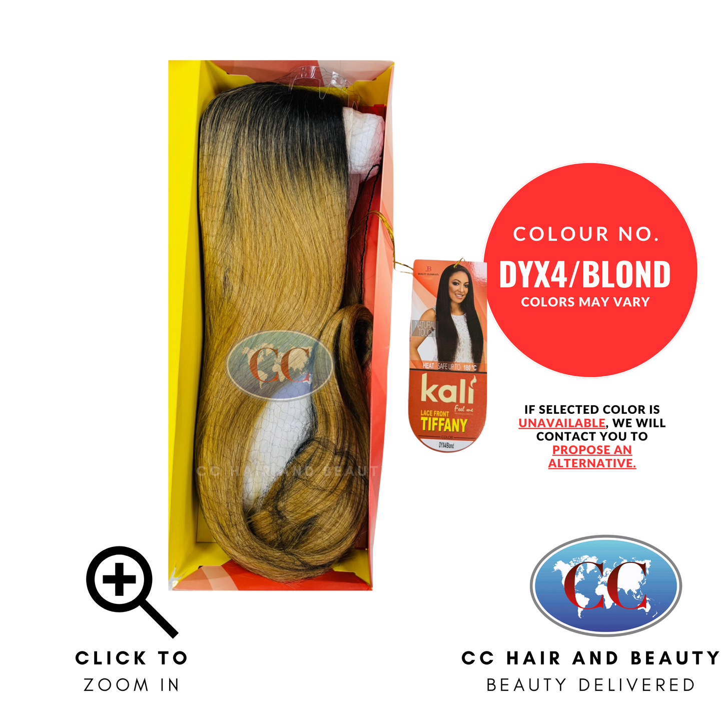 Kali Synthetic Hair Feel Me Lace Wig - Tiffany-Colour DYX4/BLOND