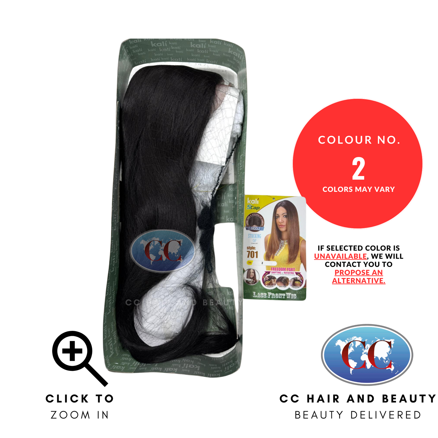 Kali Synthetic Hair Freedom Part Lace Wig - 701-colour 2