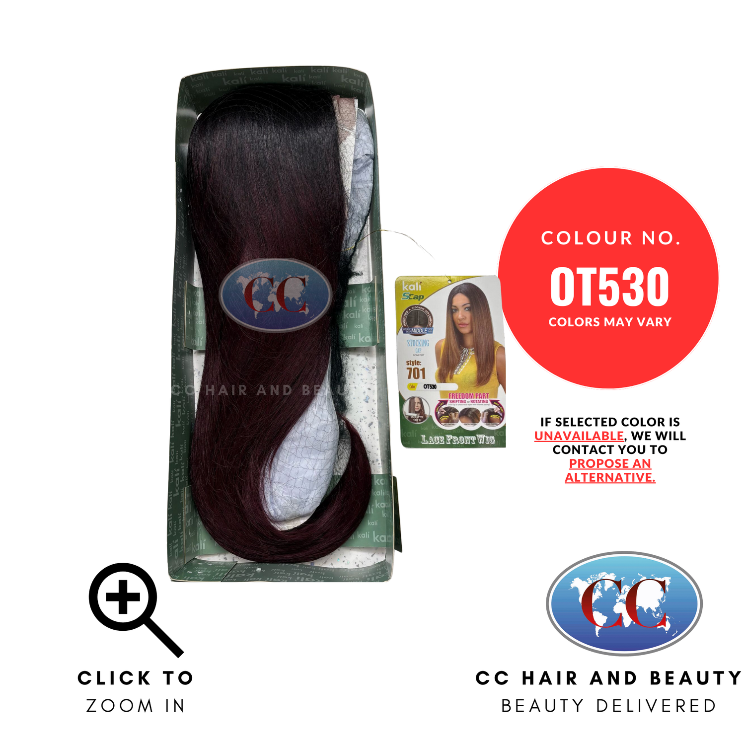 Kali Synthetic Hair Freedom Part Lace Wig - 701-Colour OT530