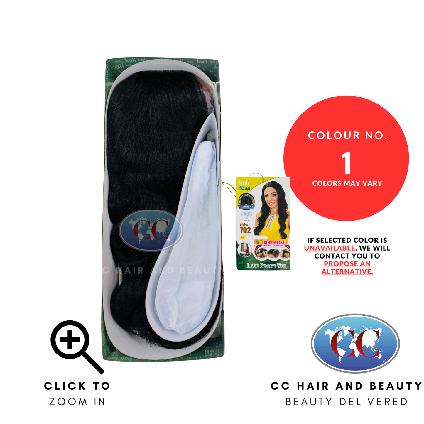 Kali Synthetic Hair Freedom Part Lace Wig - 702-colour 1