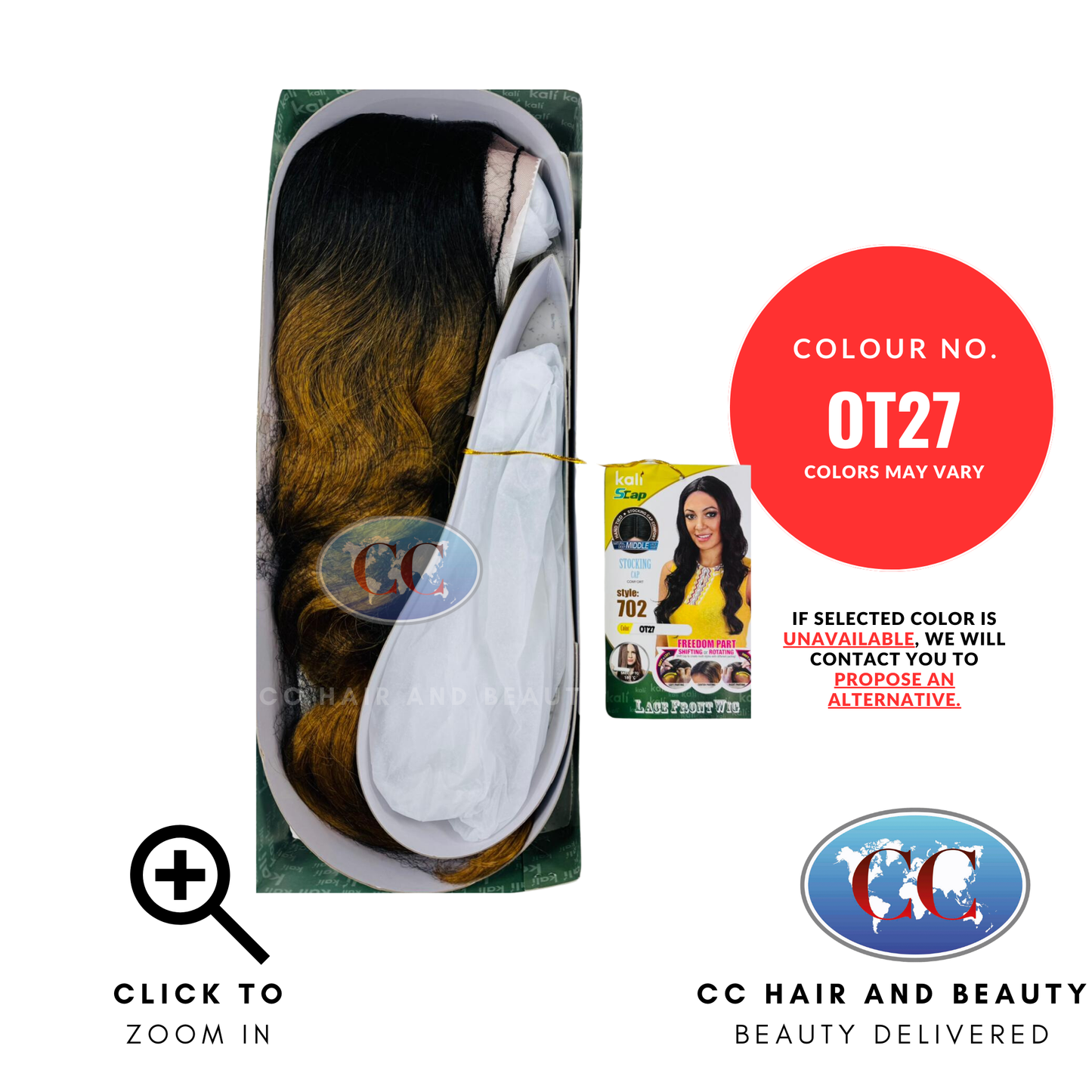 Kali Synthetic Hair Freedom Part Lace Wig - 702-colour OT27