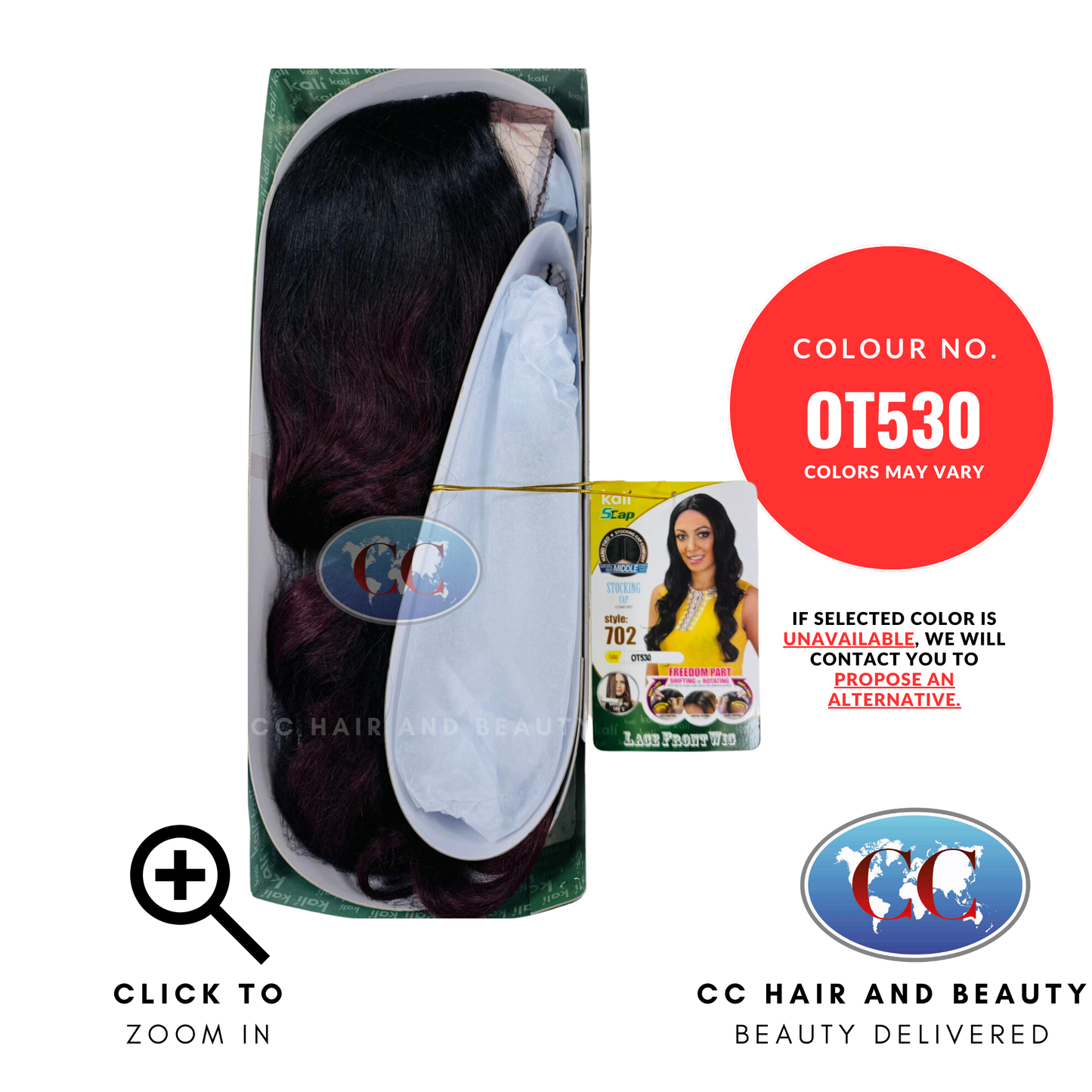 Kali Synthetic Hair Freedom Part Lace Wig - 702-colour OT530