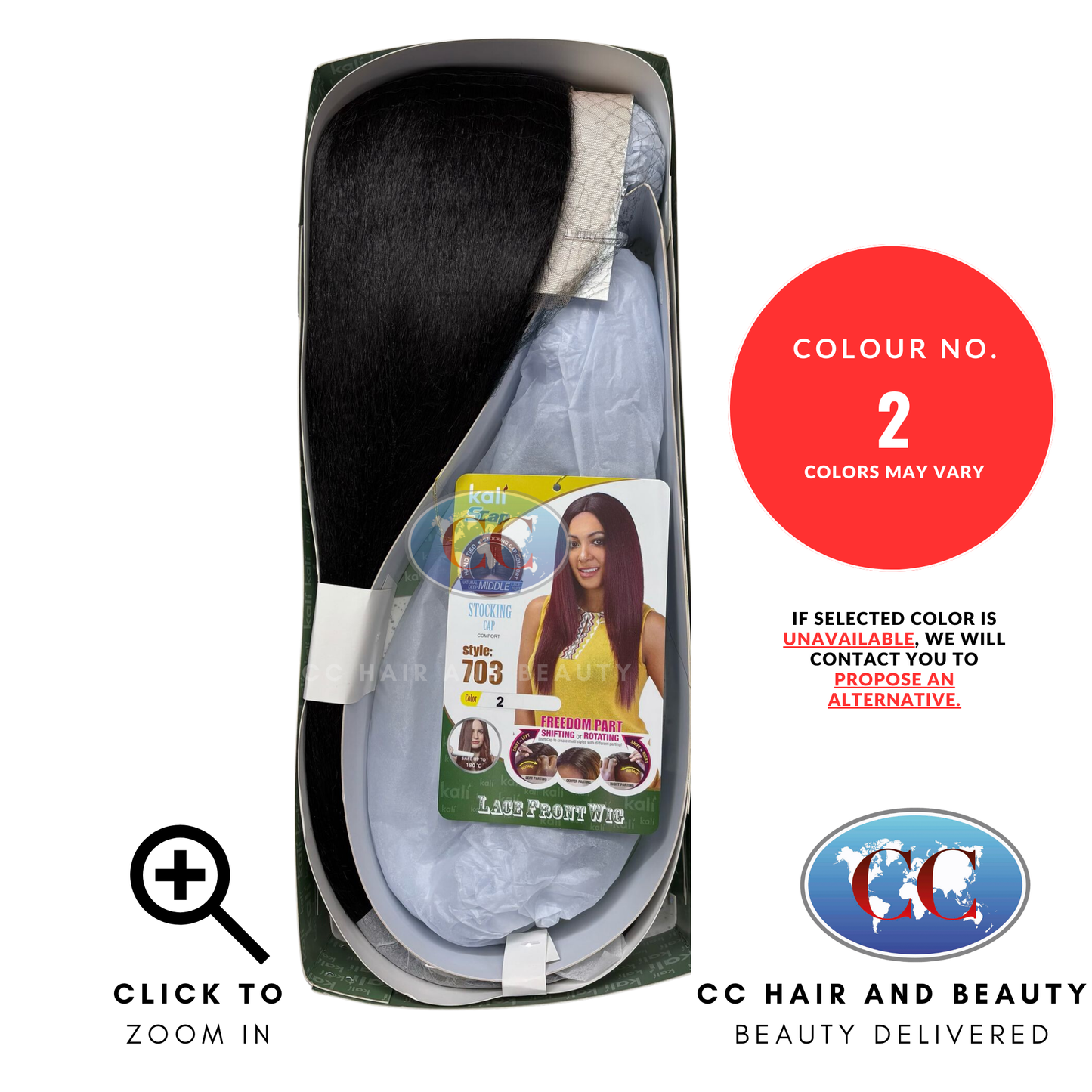 Kali Synthetic Hair Freedom Part Lace Wig - 703-colour 2